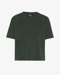 Organic Boxy Crop Tee - Midnight Forest