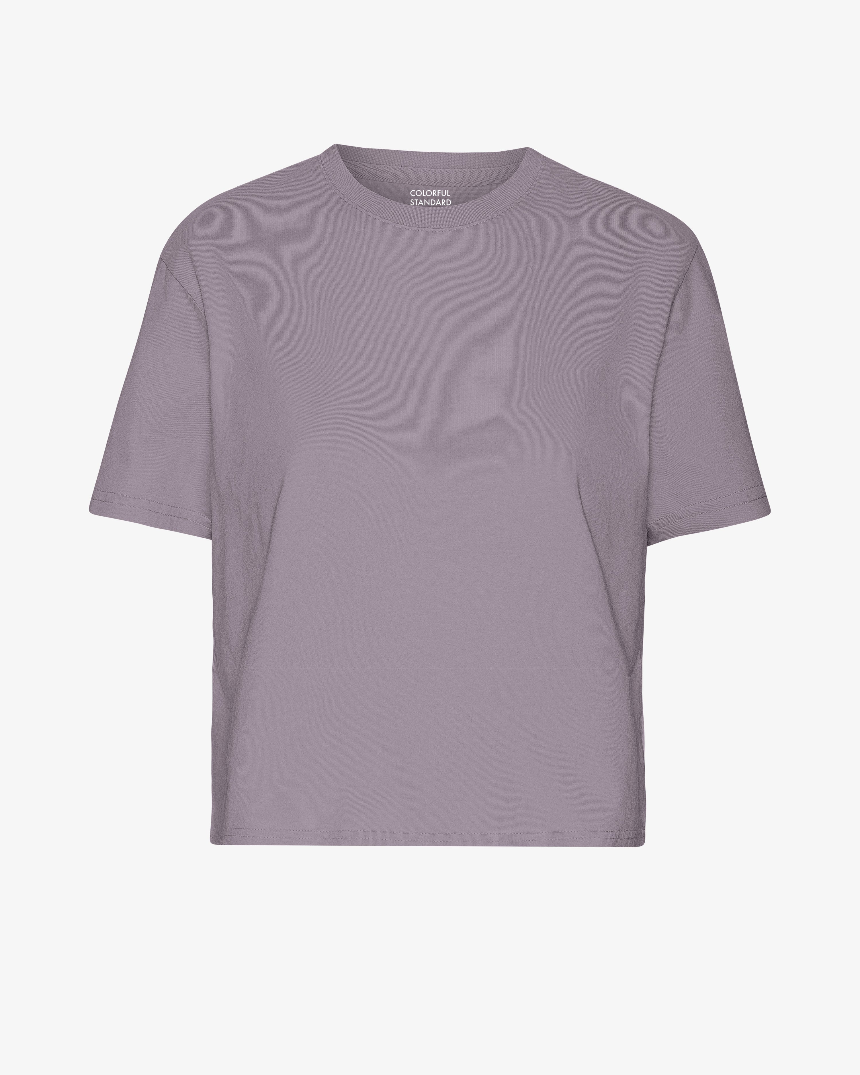 Organic Boxy Crop Tee - Purple Haze