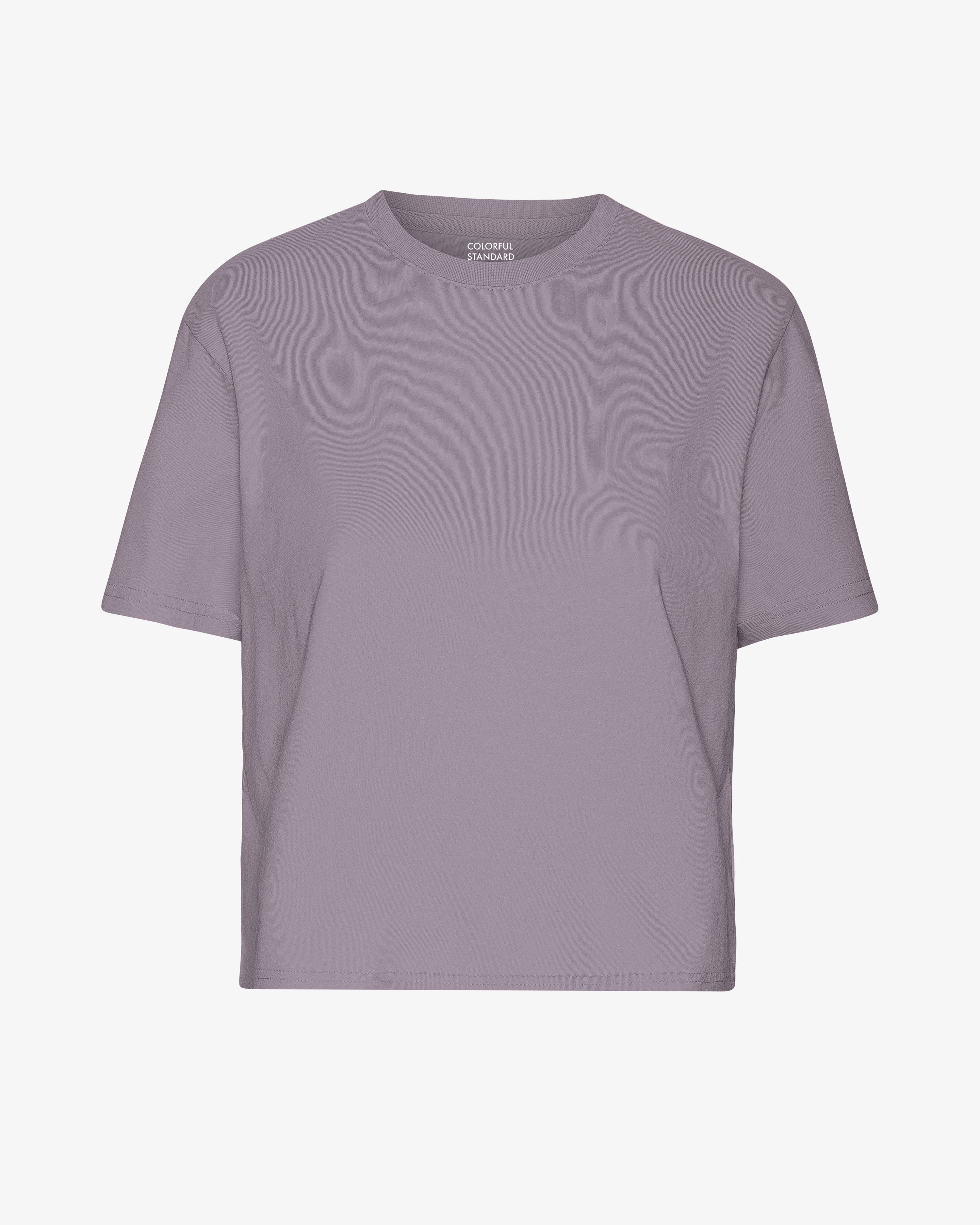 Organic Boxy Crop Tee - Purple Haze