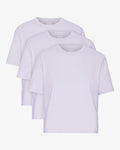 Organic Boxy Crop Tee - Soft Lavender (3-Pack)