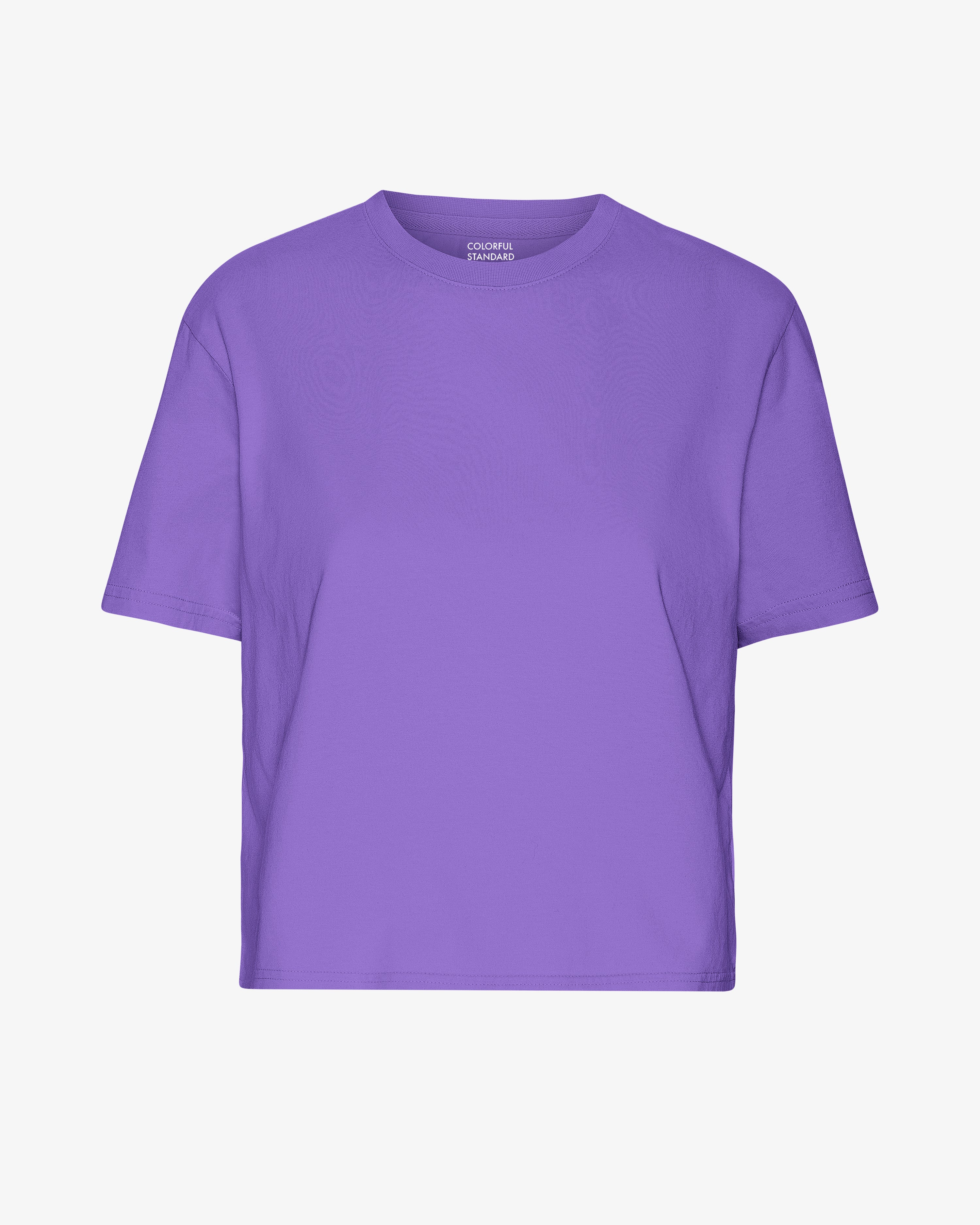 Organic Boxy Crop Tee - Ultra Violet