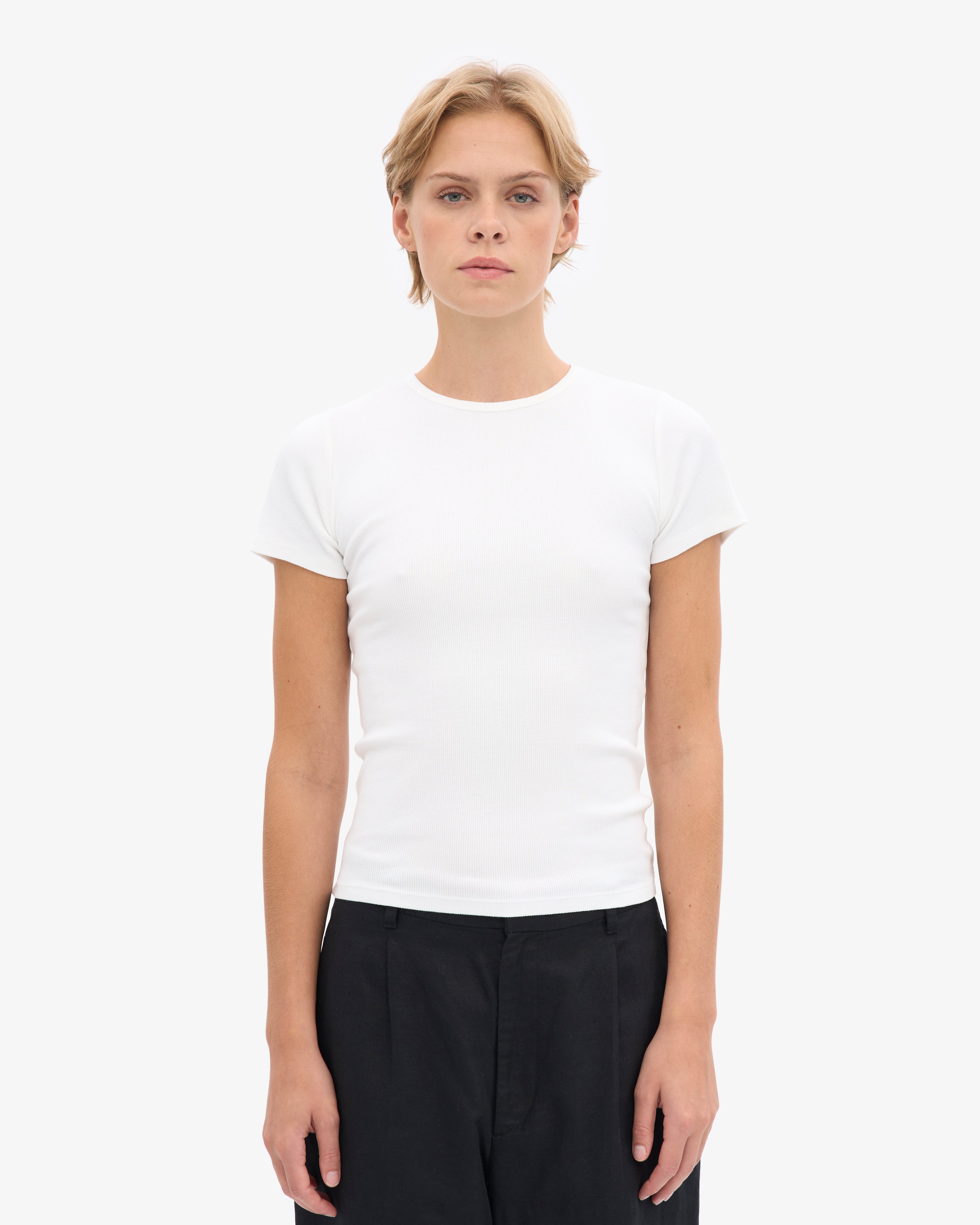 Organic Rib T-Shirt - Optical White