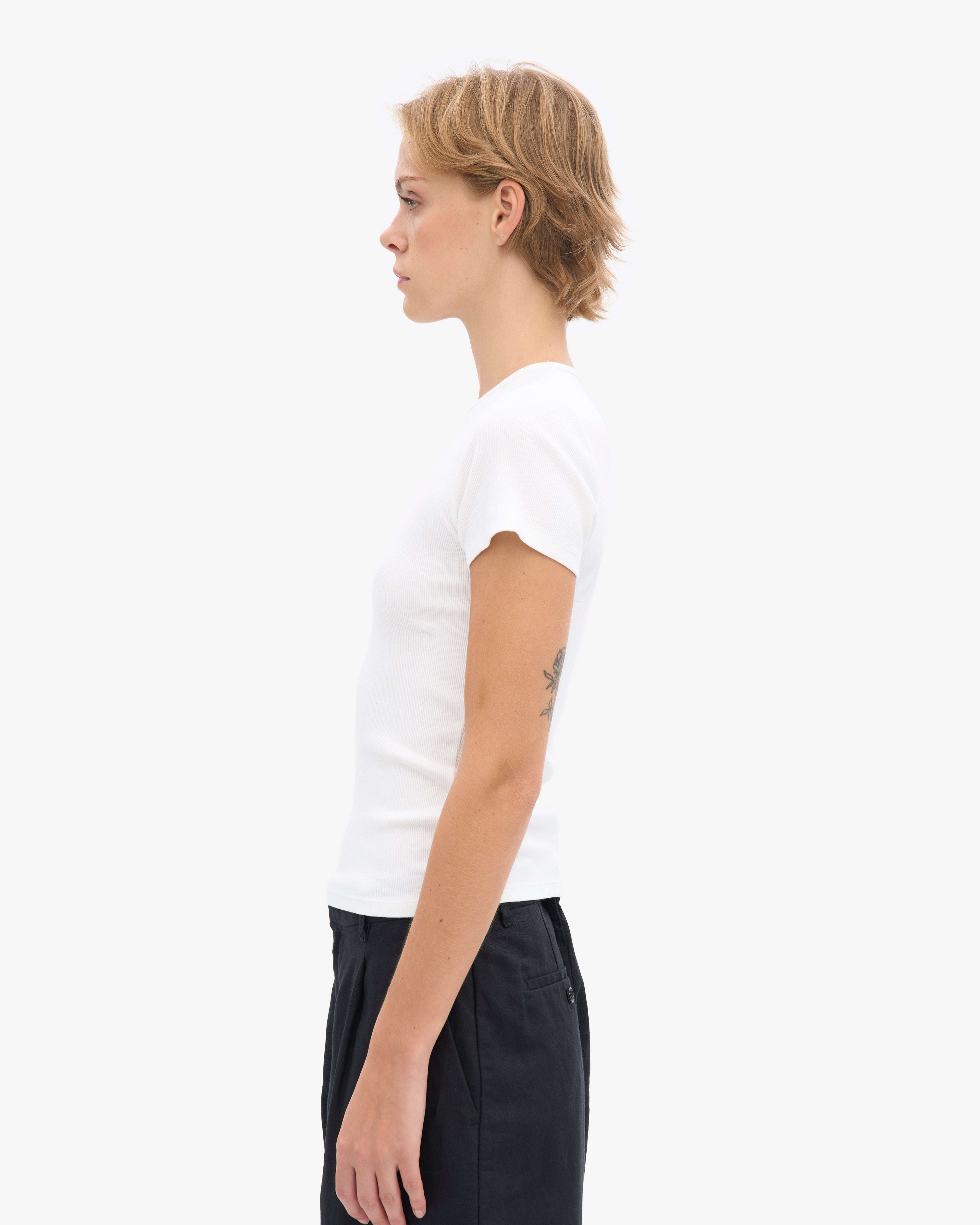 Organic Rib T-Shirt - Optical White