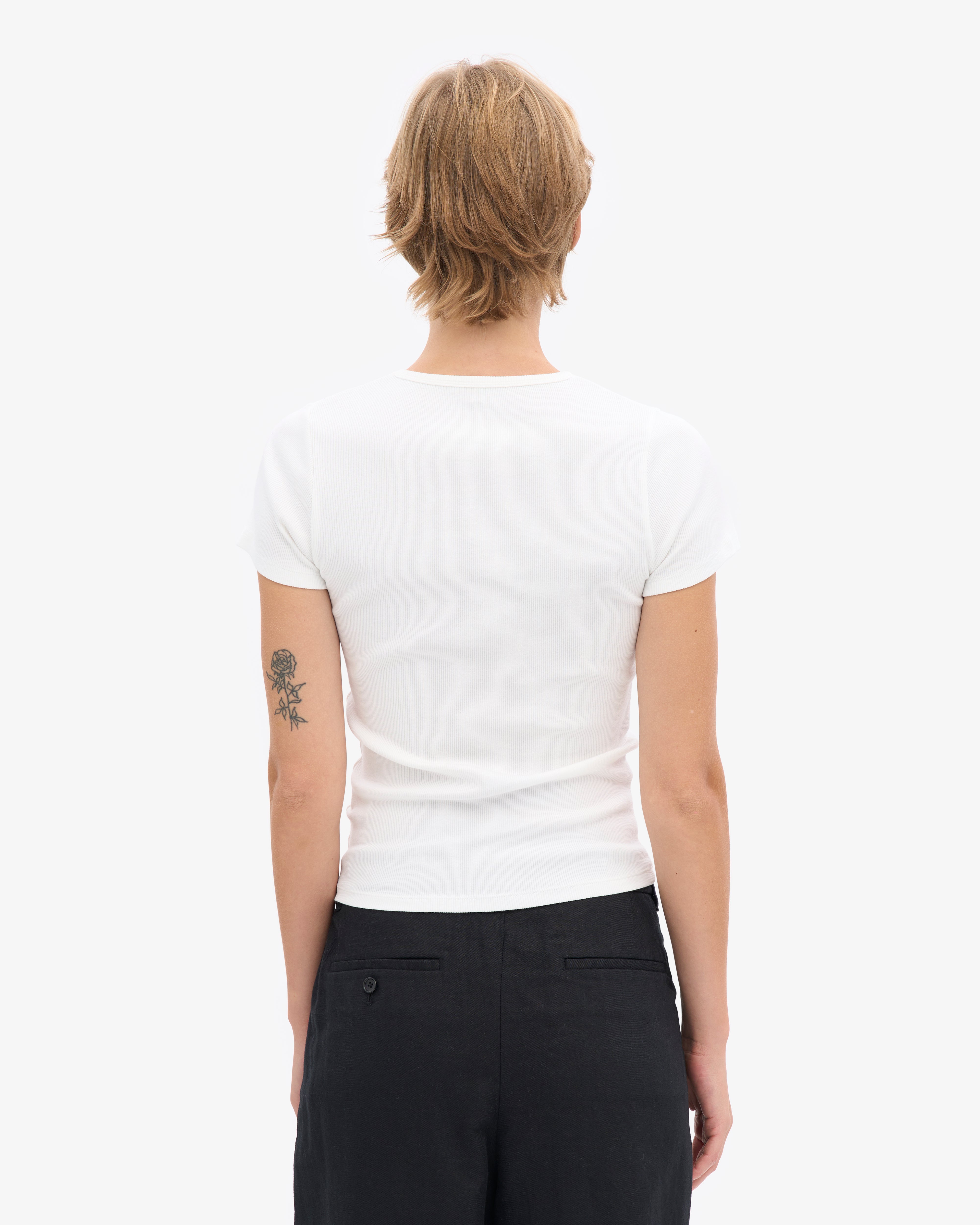 Organic Rib T-Shirt - Optical White