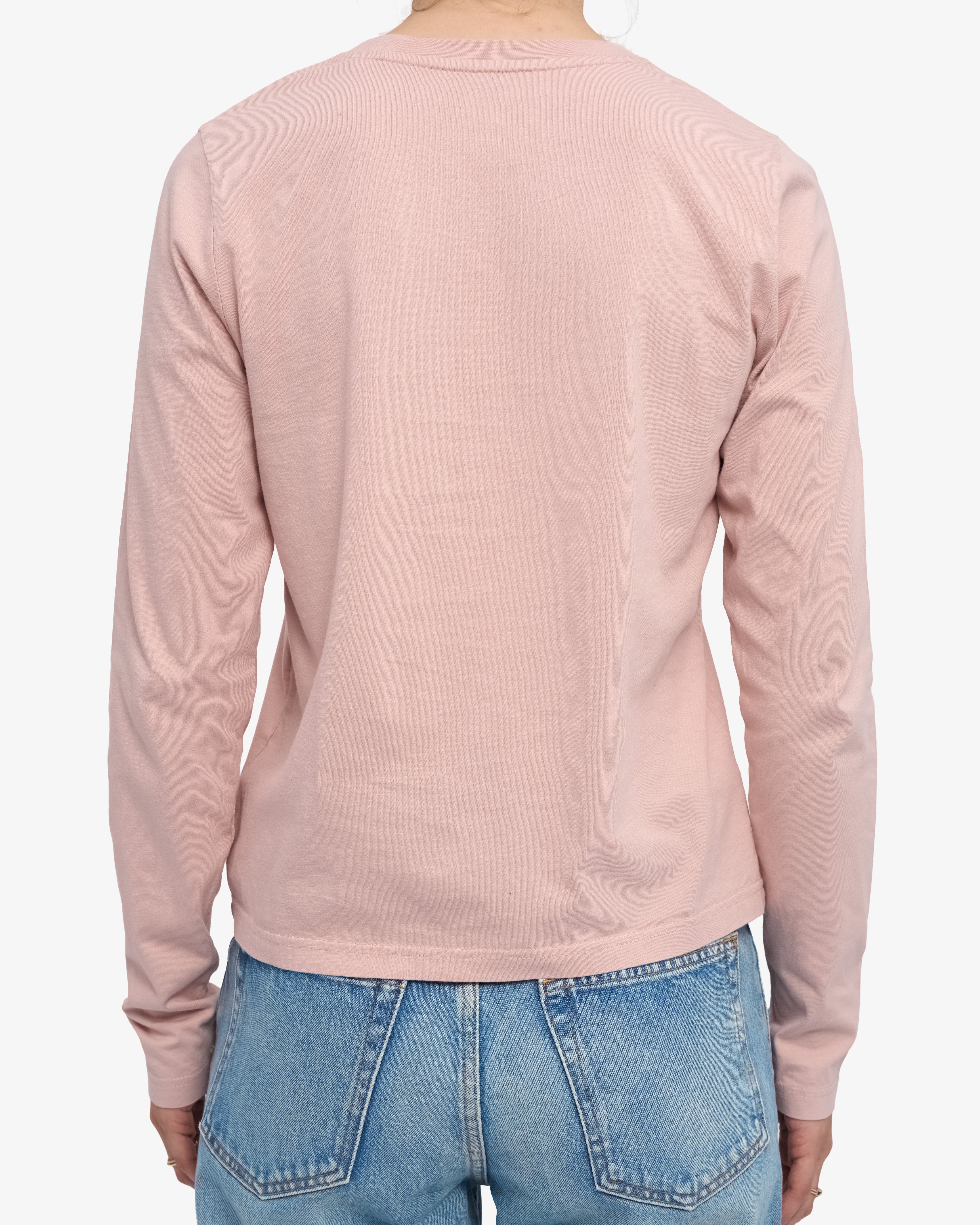 Women Organic LS T-Shirt - Faded Pink