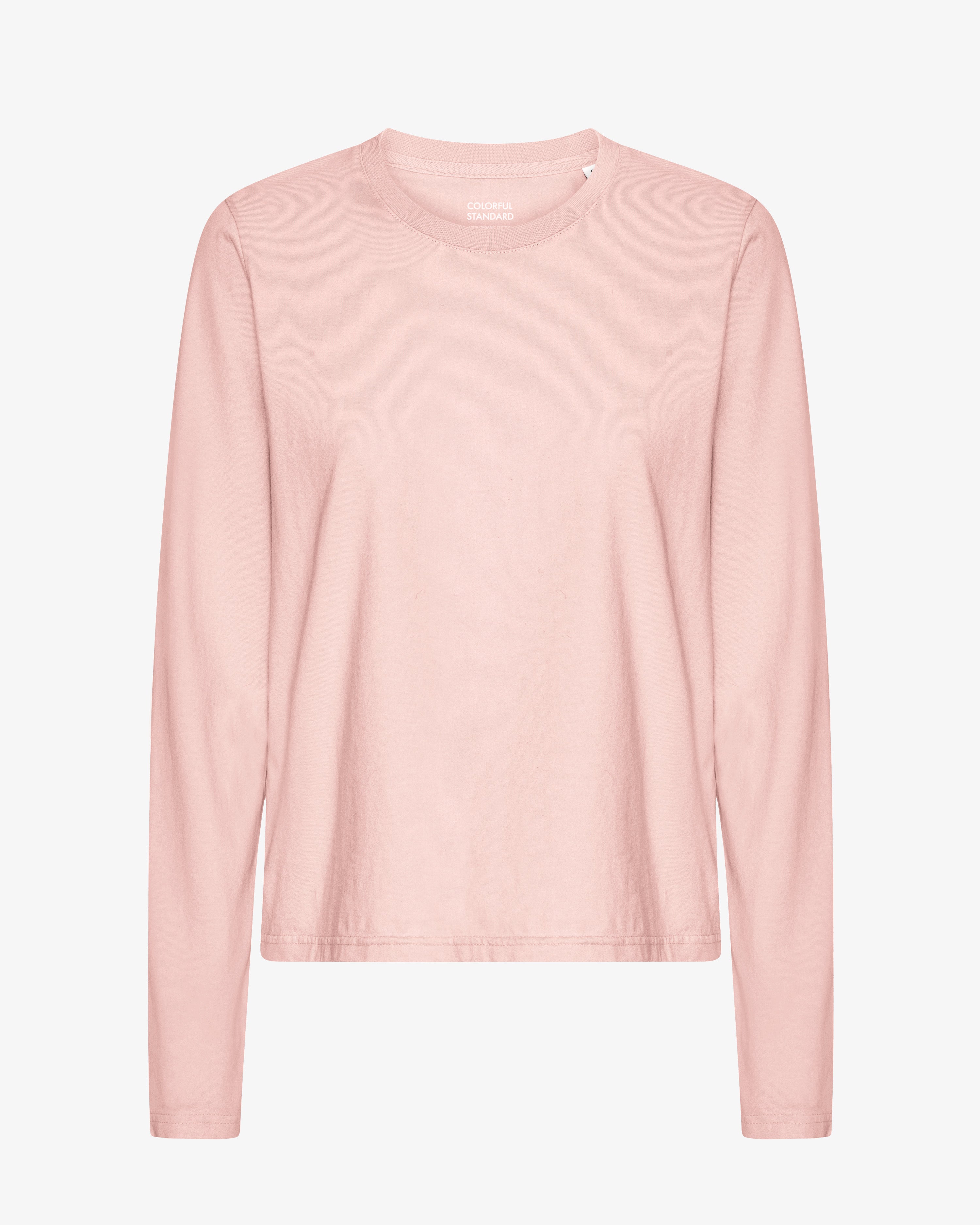 Women Organic LS T-Shirt - Faded Pink