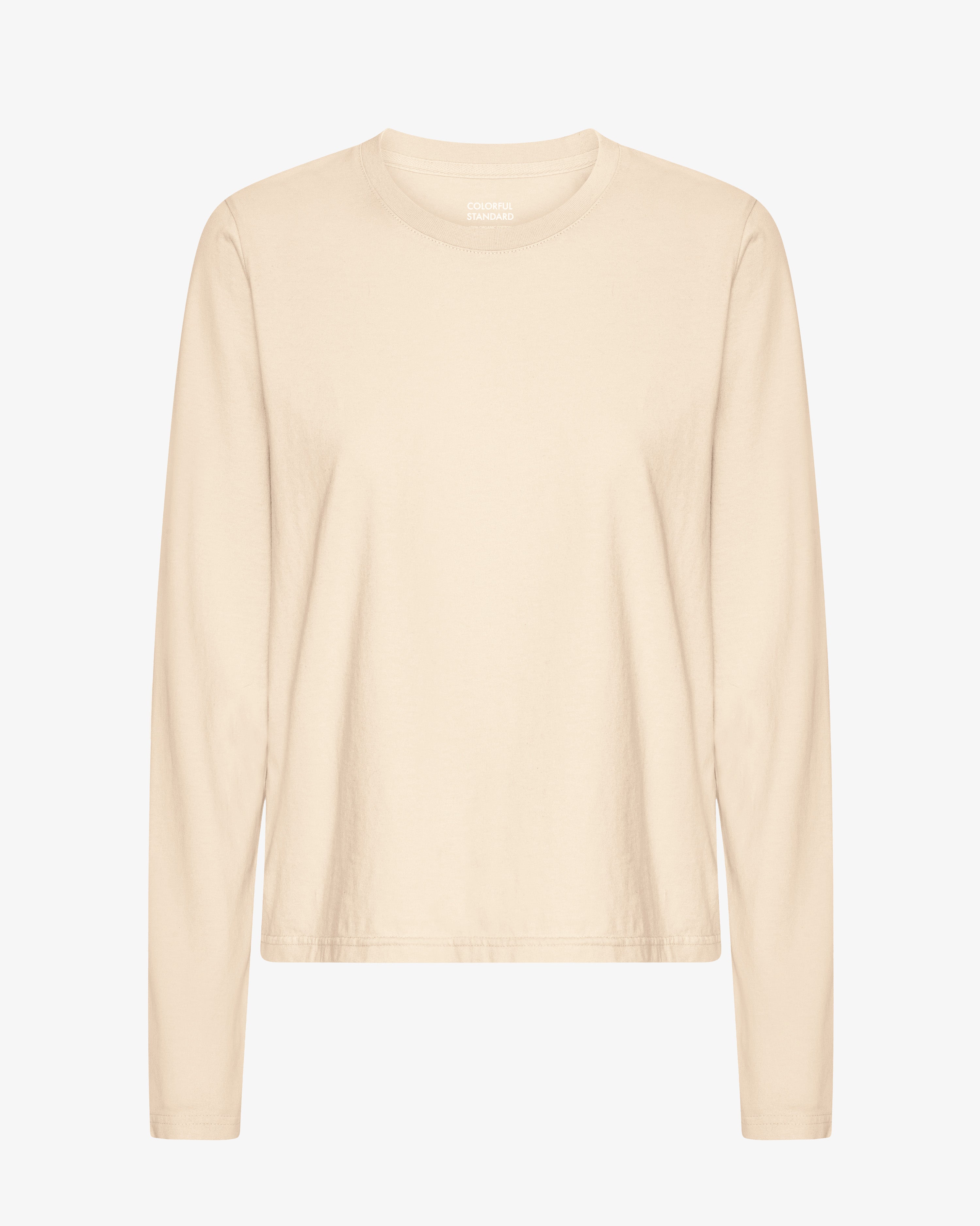 Women Organic LS T-Shirt - Ivory White