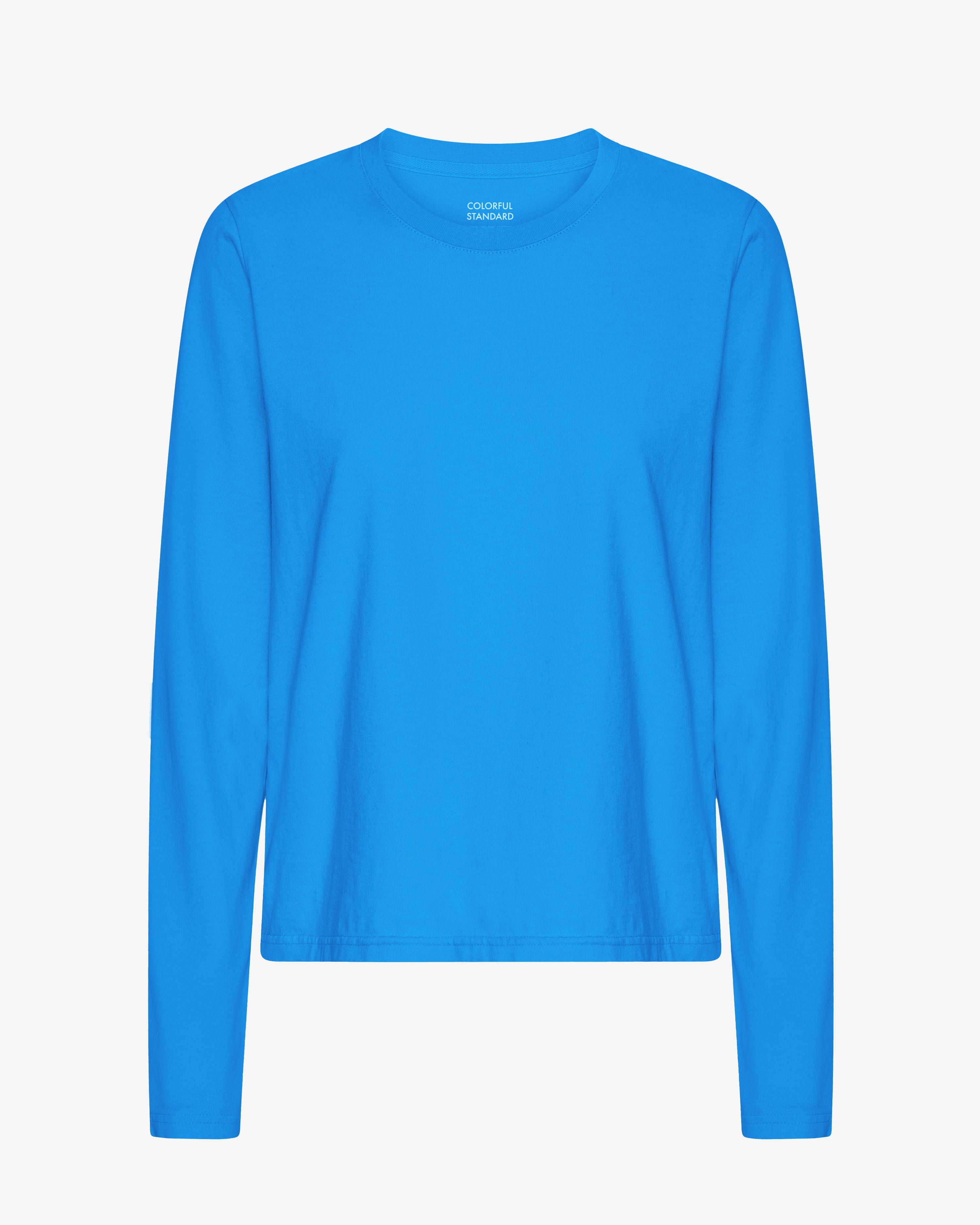 Women Organic LS T-Shirt - Pacific Blue