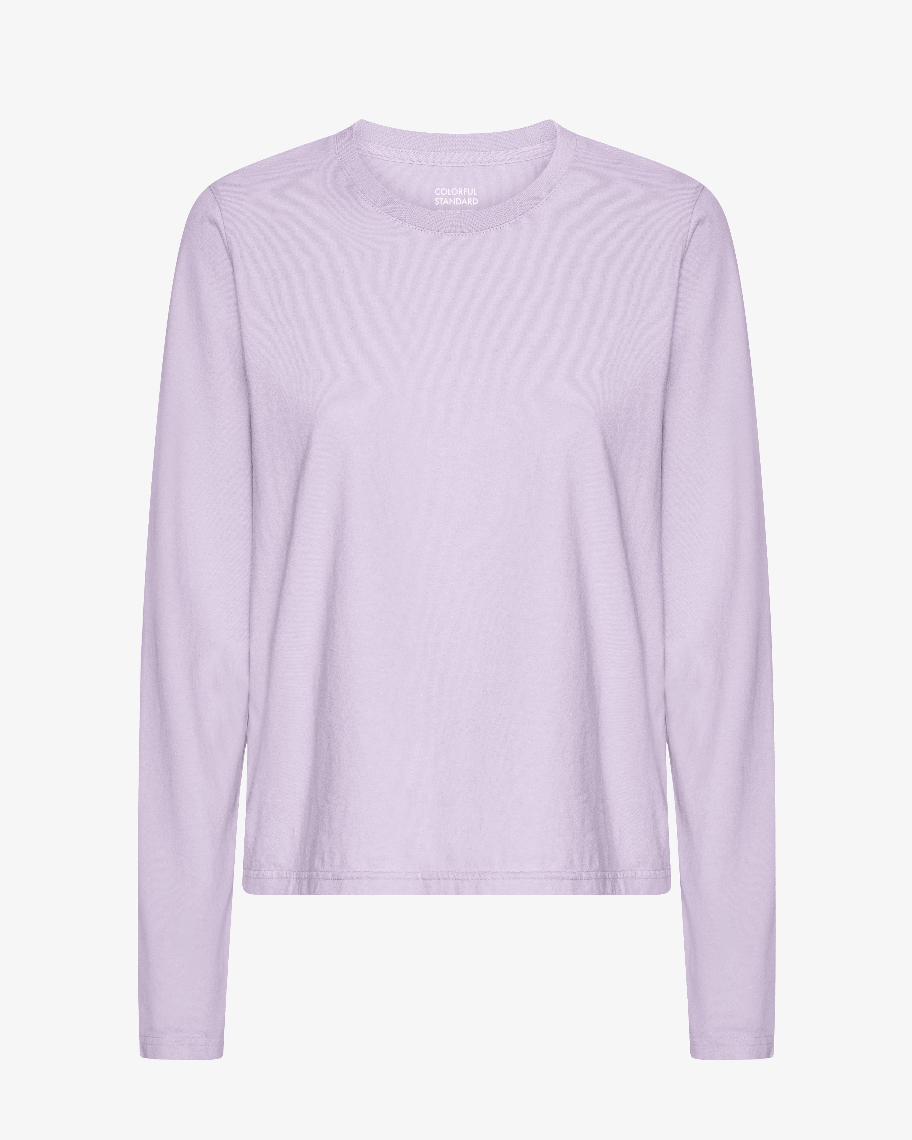 Women Organic LS T-Shirt - Soft Lavender