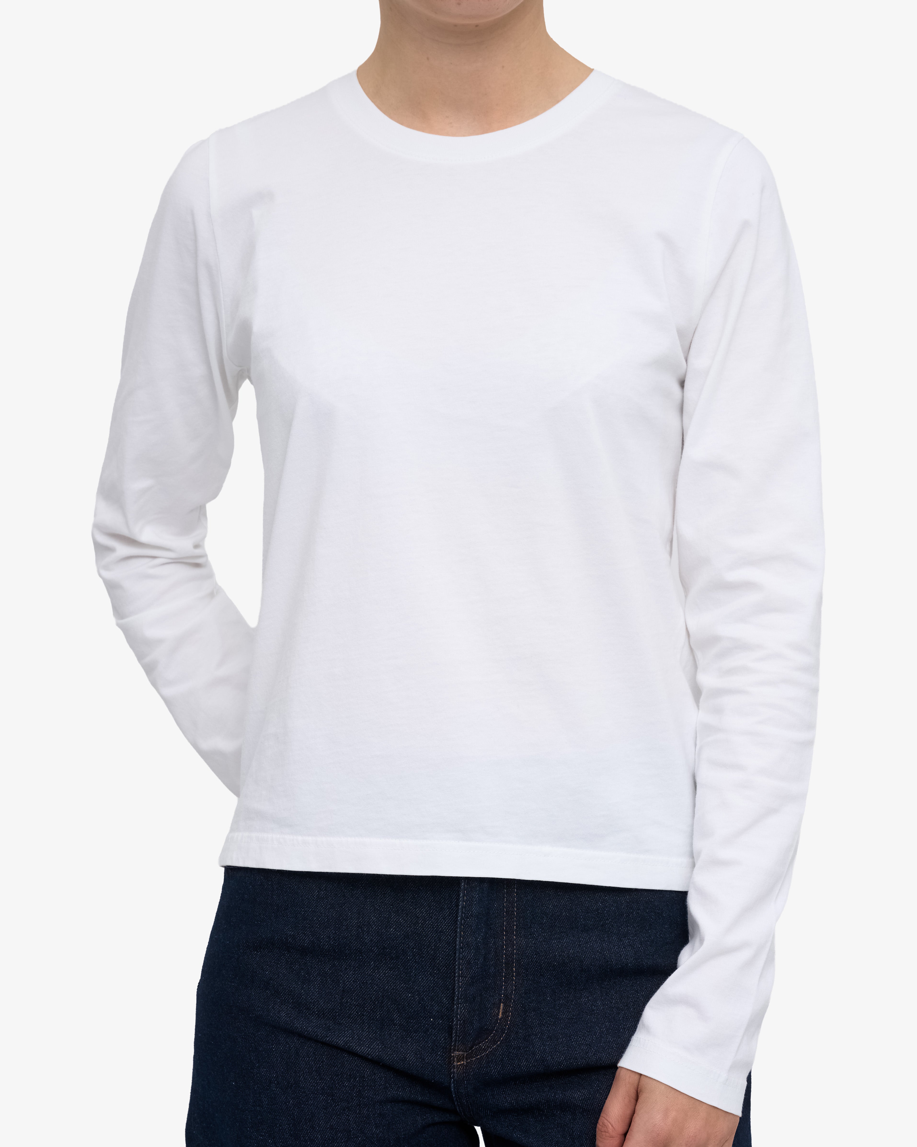 Women Organic LS T-Shirt - Optical White