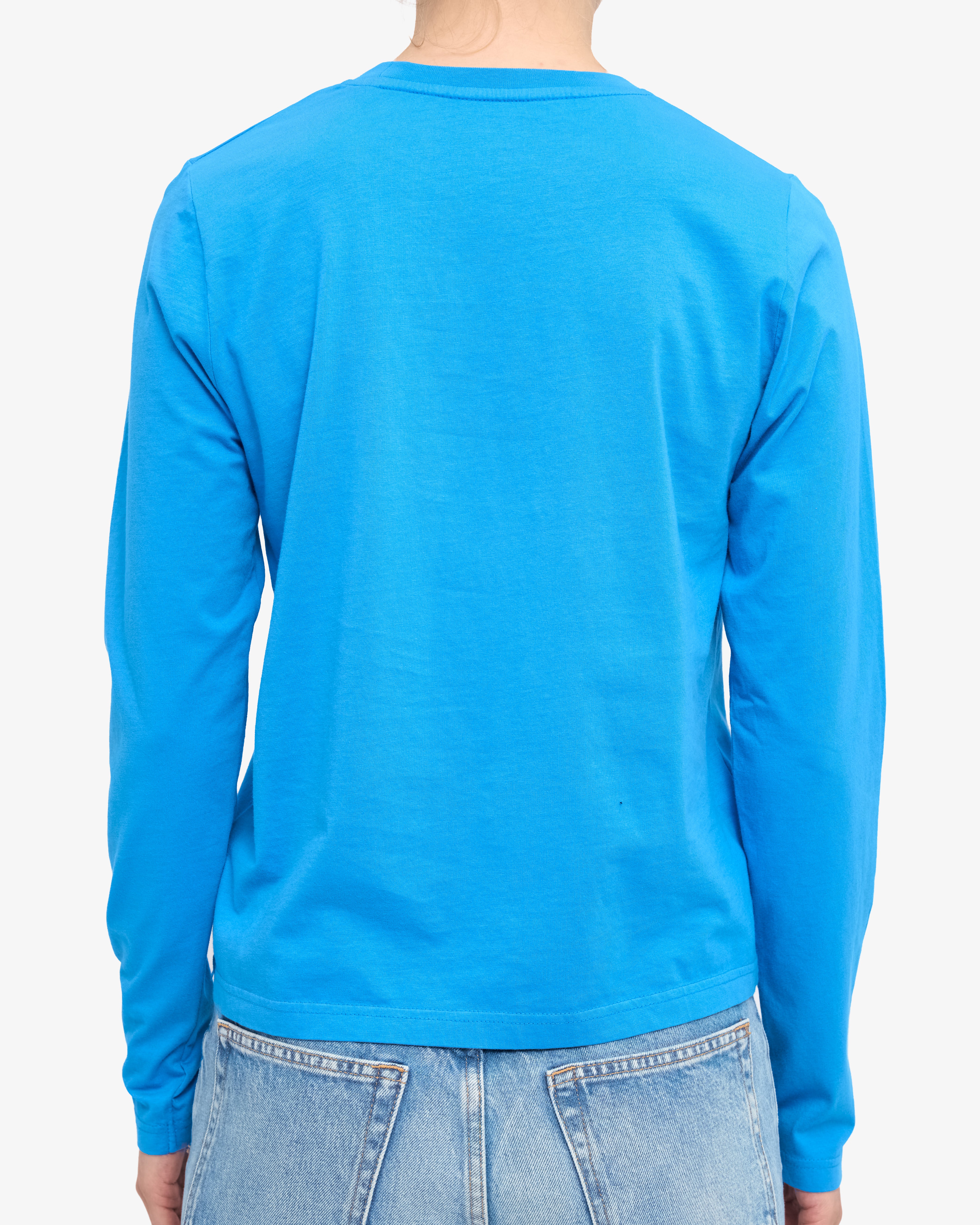 Women Organic LS T-Shirt - Pacific Blue