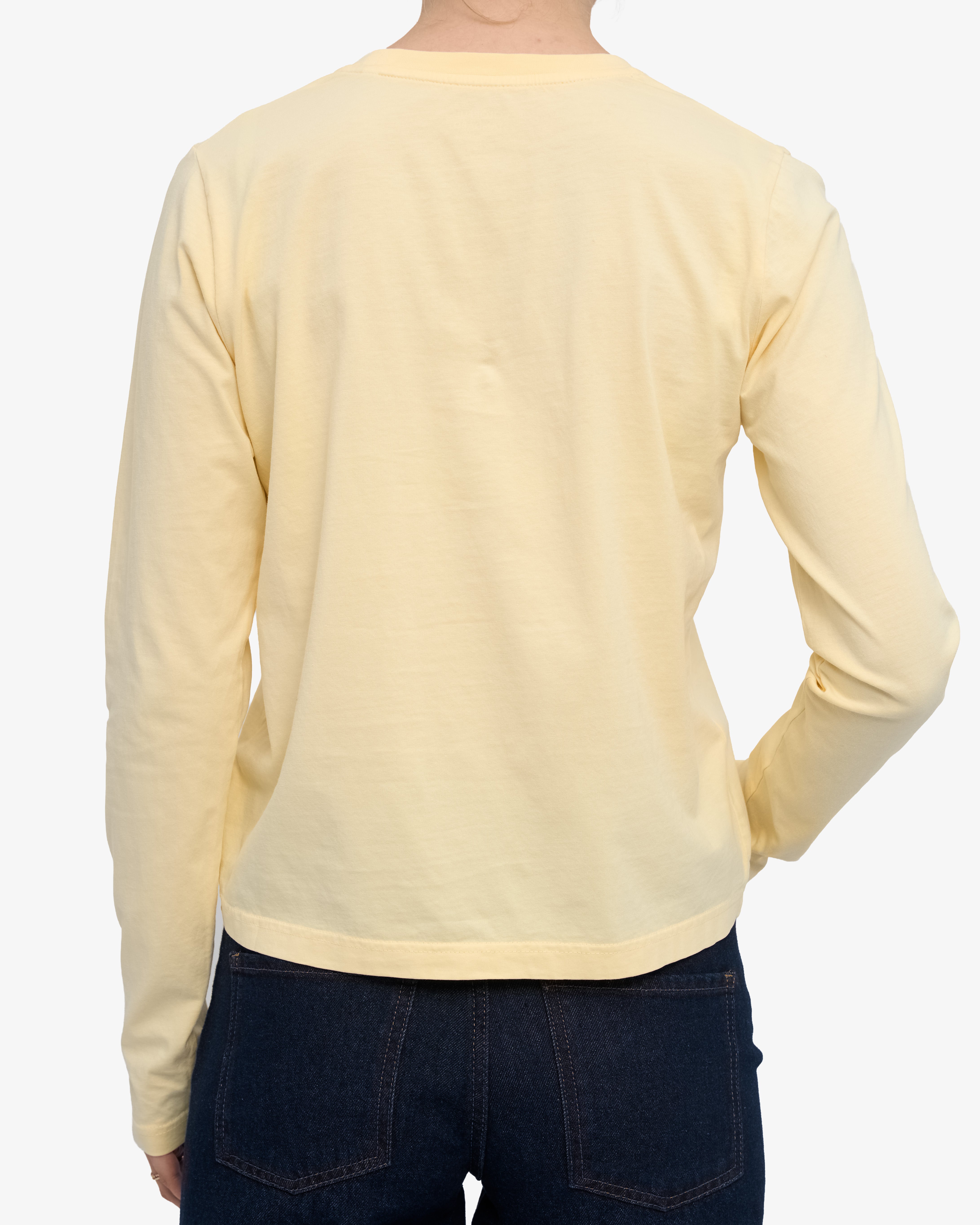 Women Organic LS T-Shirt - Soft Yellow