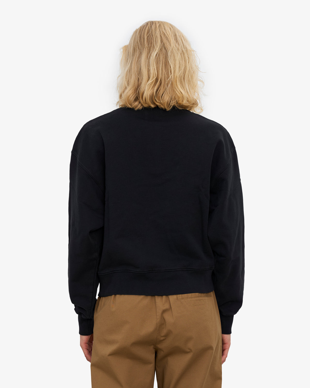 Women Organic Quarter Zip - Deep Black
