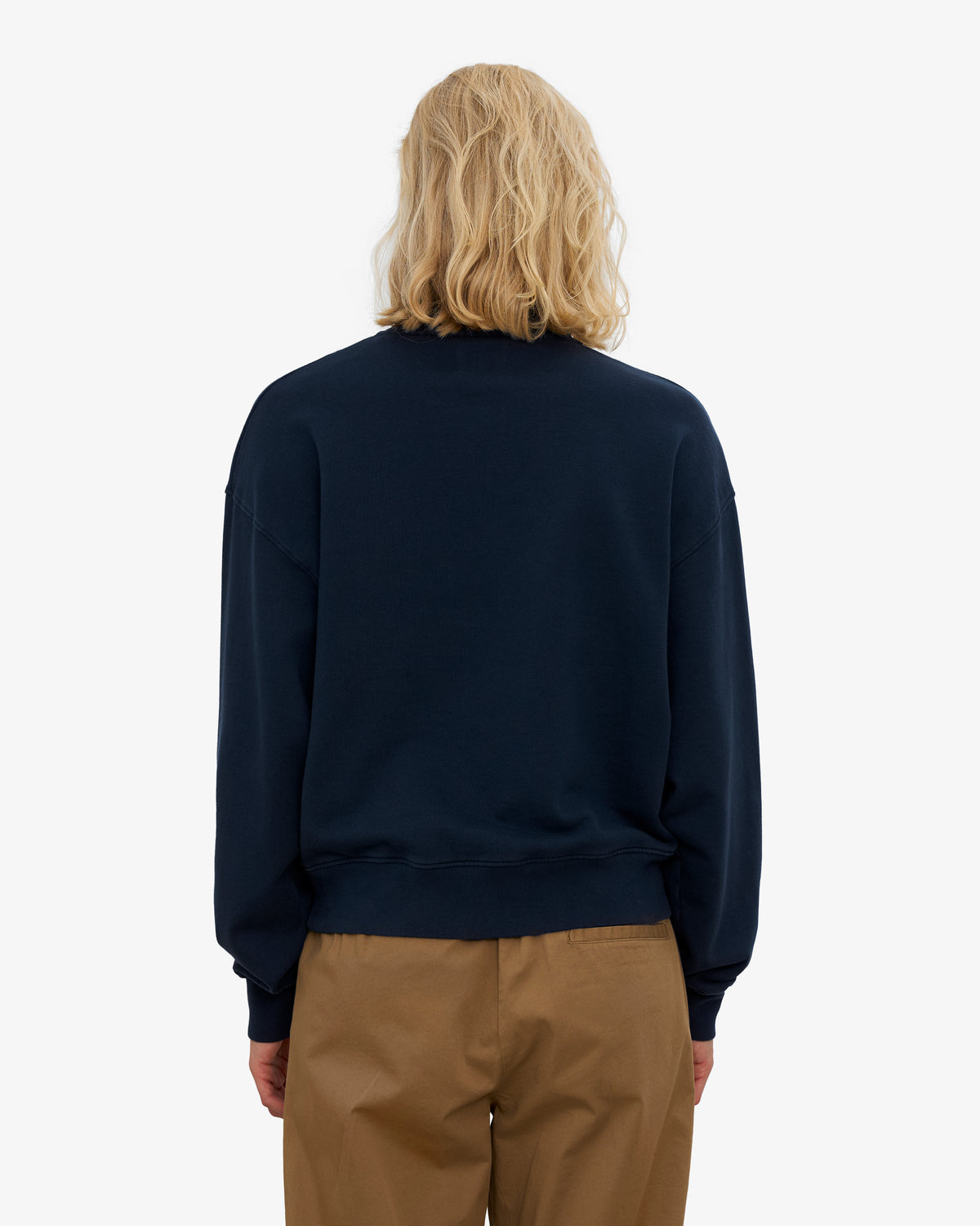 Women Organic Quarter Zip - Navy Blue