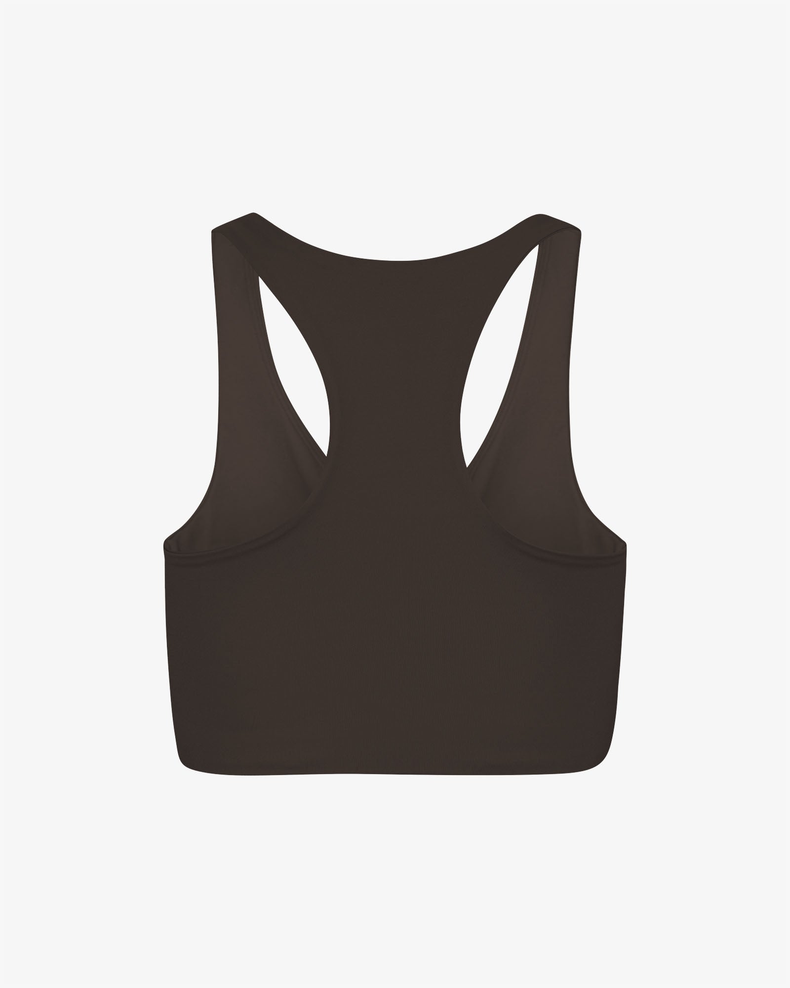 Active Cropped Bra - Coffee Brown