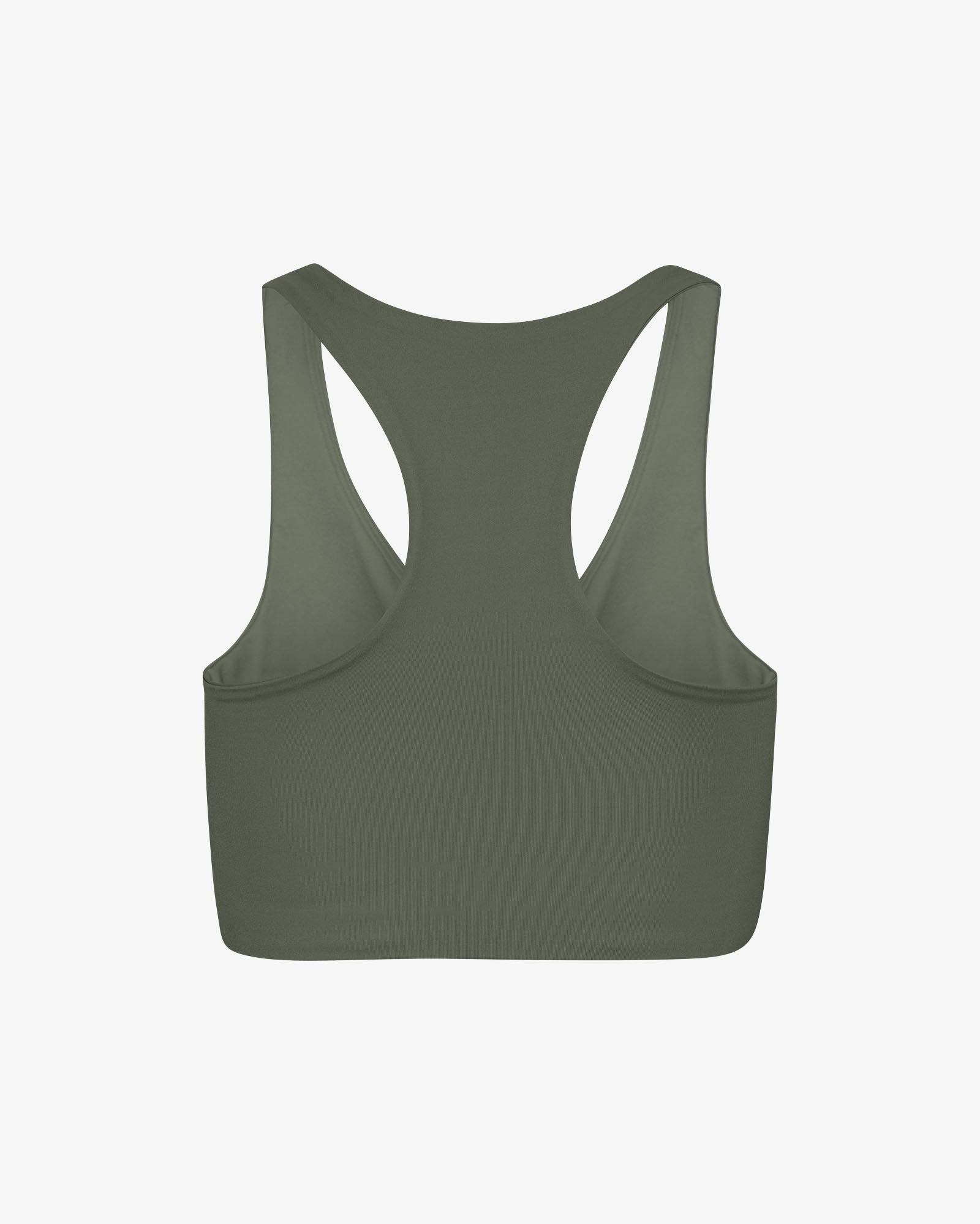 Active Cropped Bra - Dusty Olive