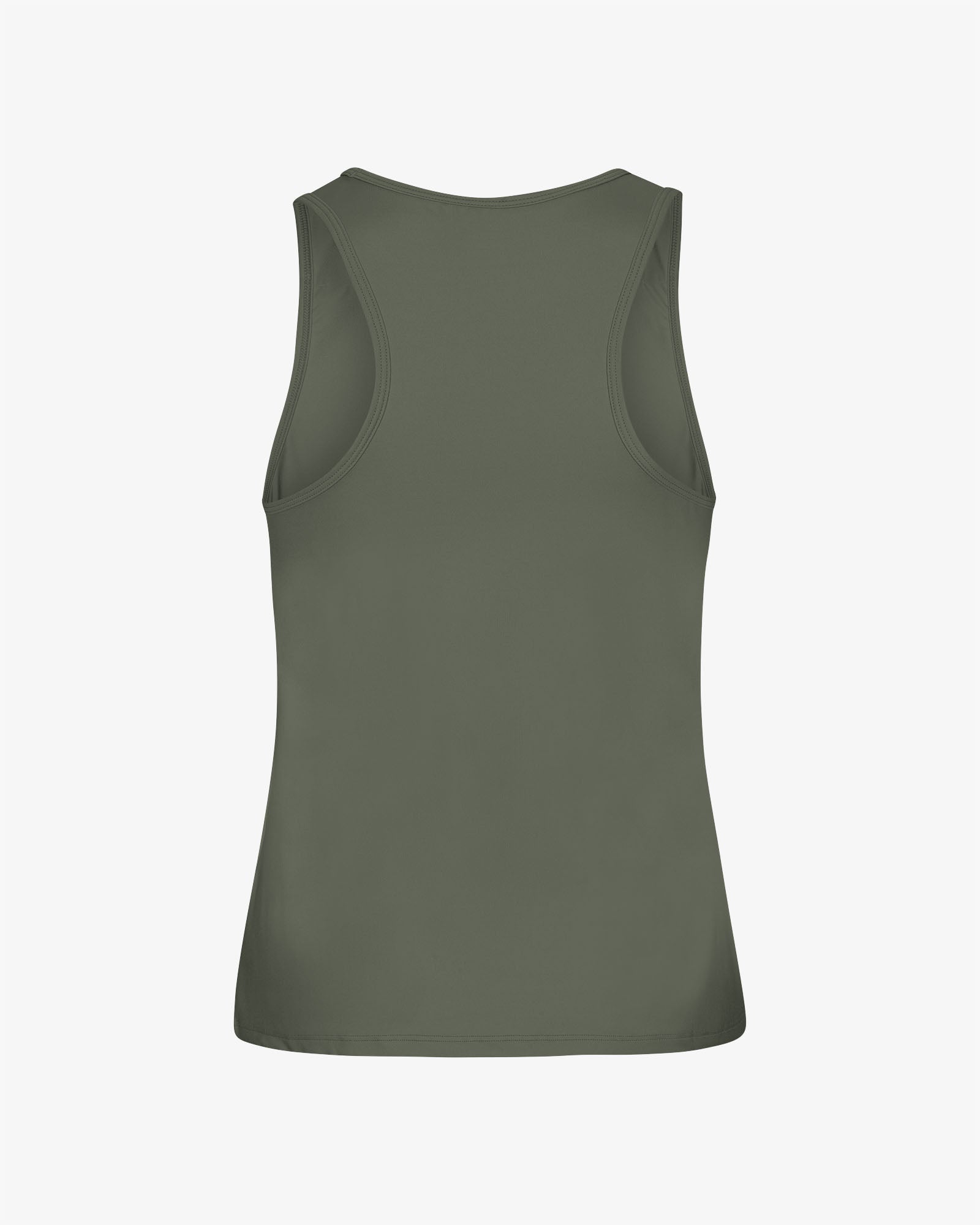 Colorful Standard Active Tank Top Dusty Olive Back