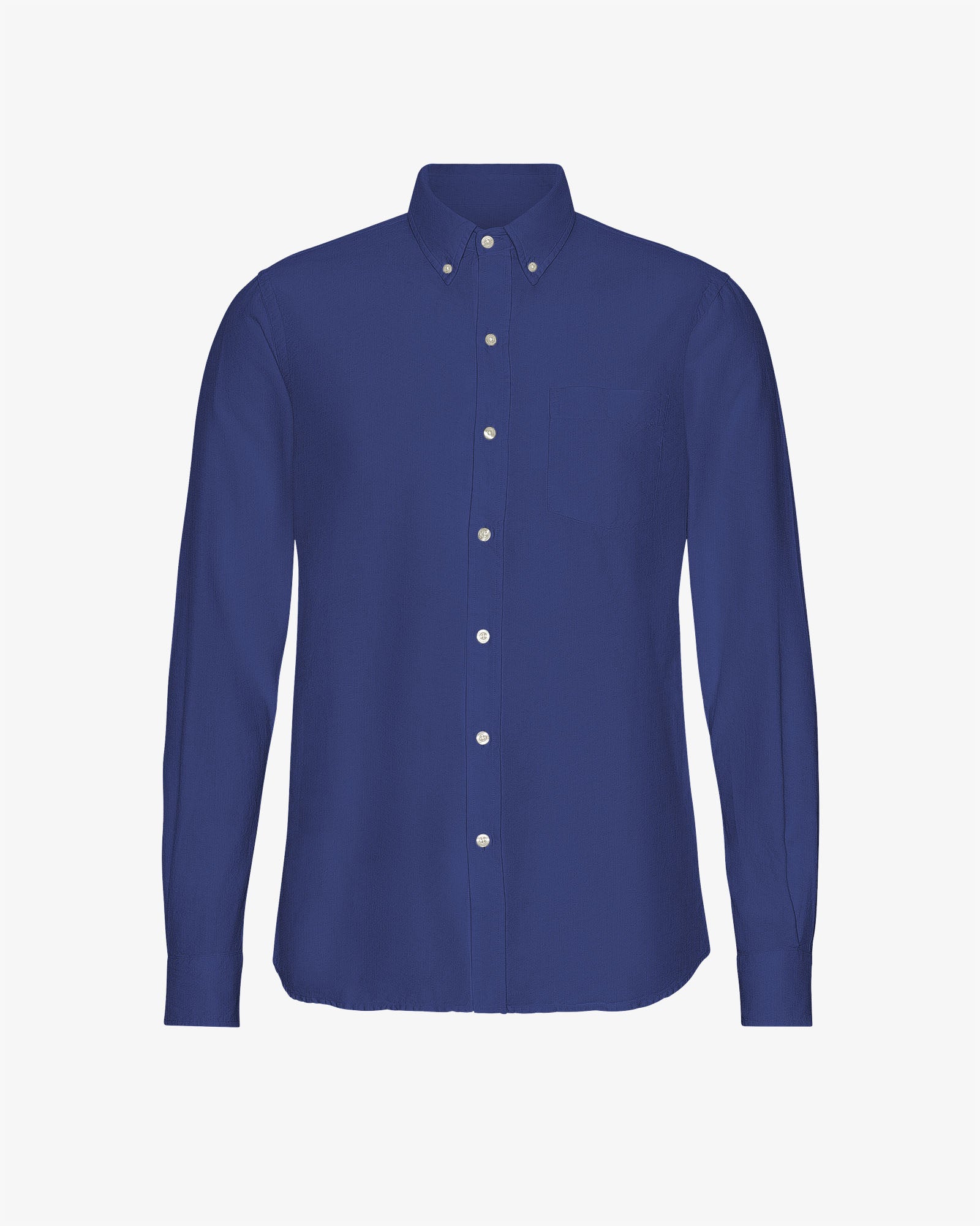 Organic Button Down Shirt - Marine Blue