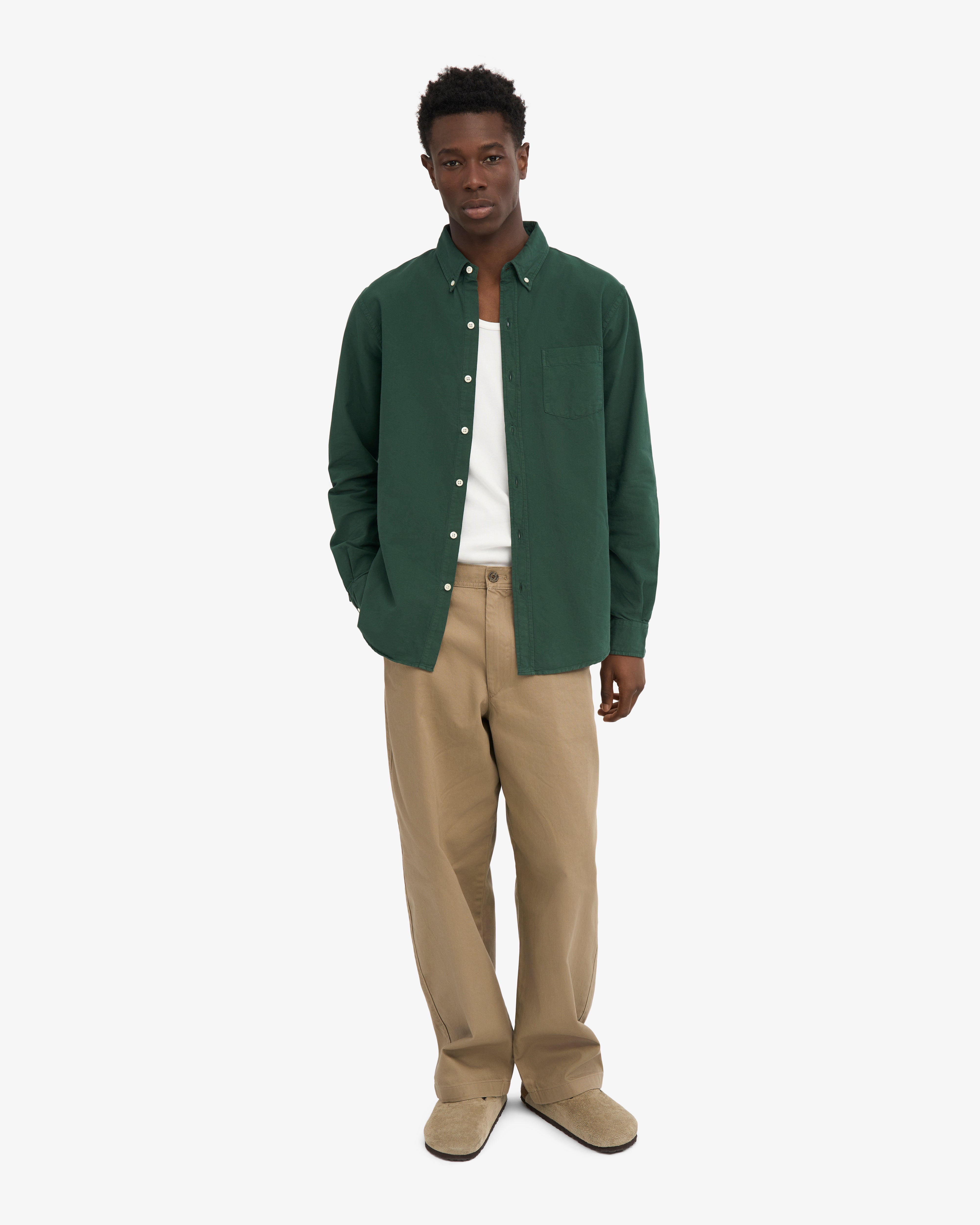 Colorful Standard Classic Organic Shirt - Emerald Green L Colorful Standard Classic Organic Shirt - Emerald Green L