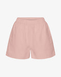 Women Organic Twill Shorts - Faded Pink