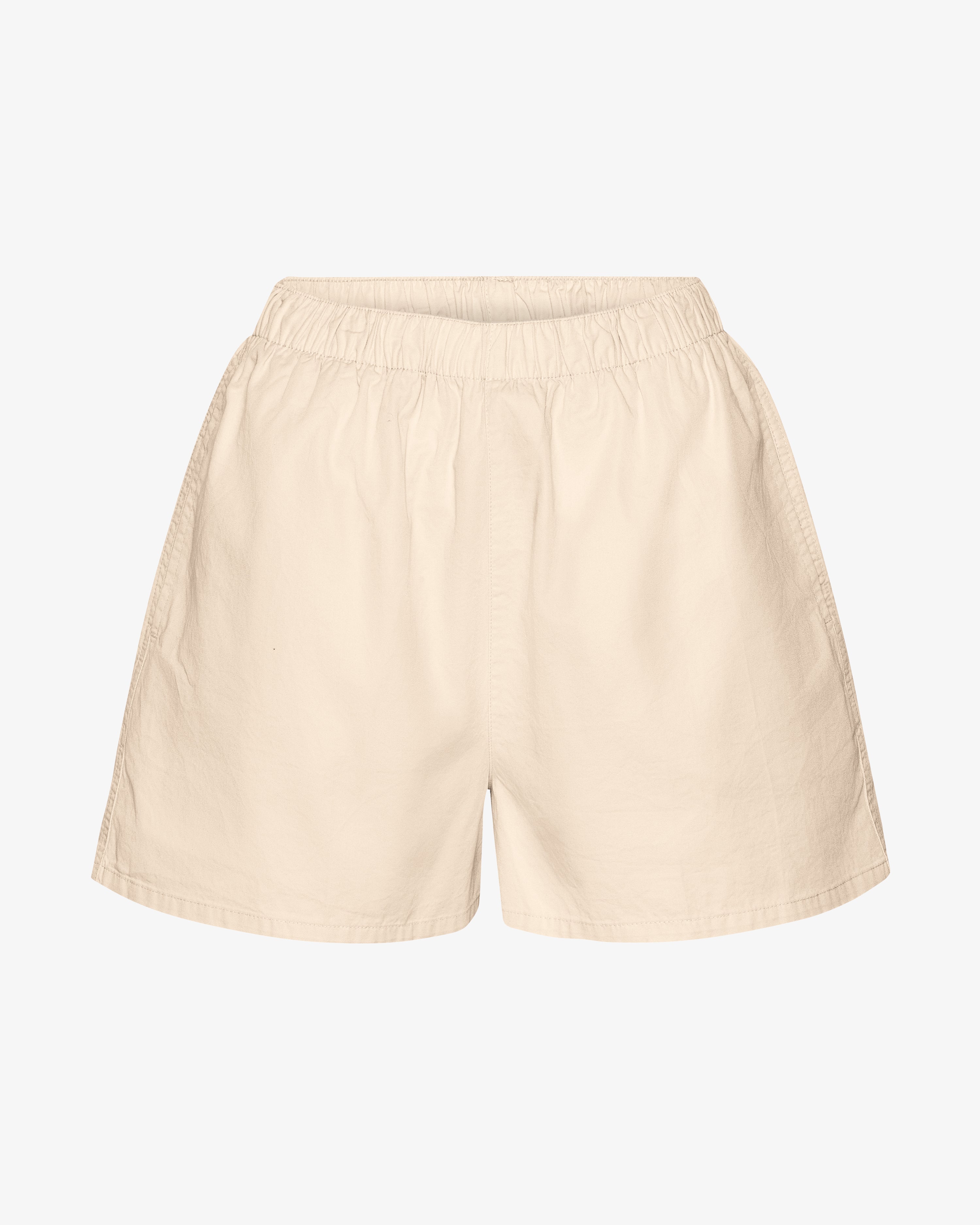 Women Organic Twill Shorts - Ivory White