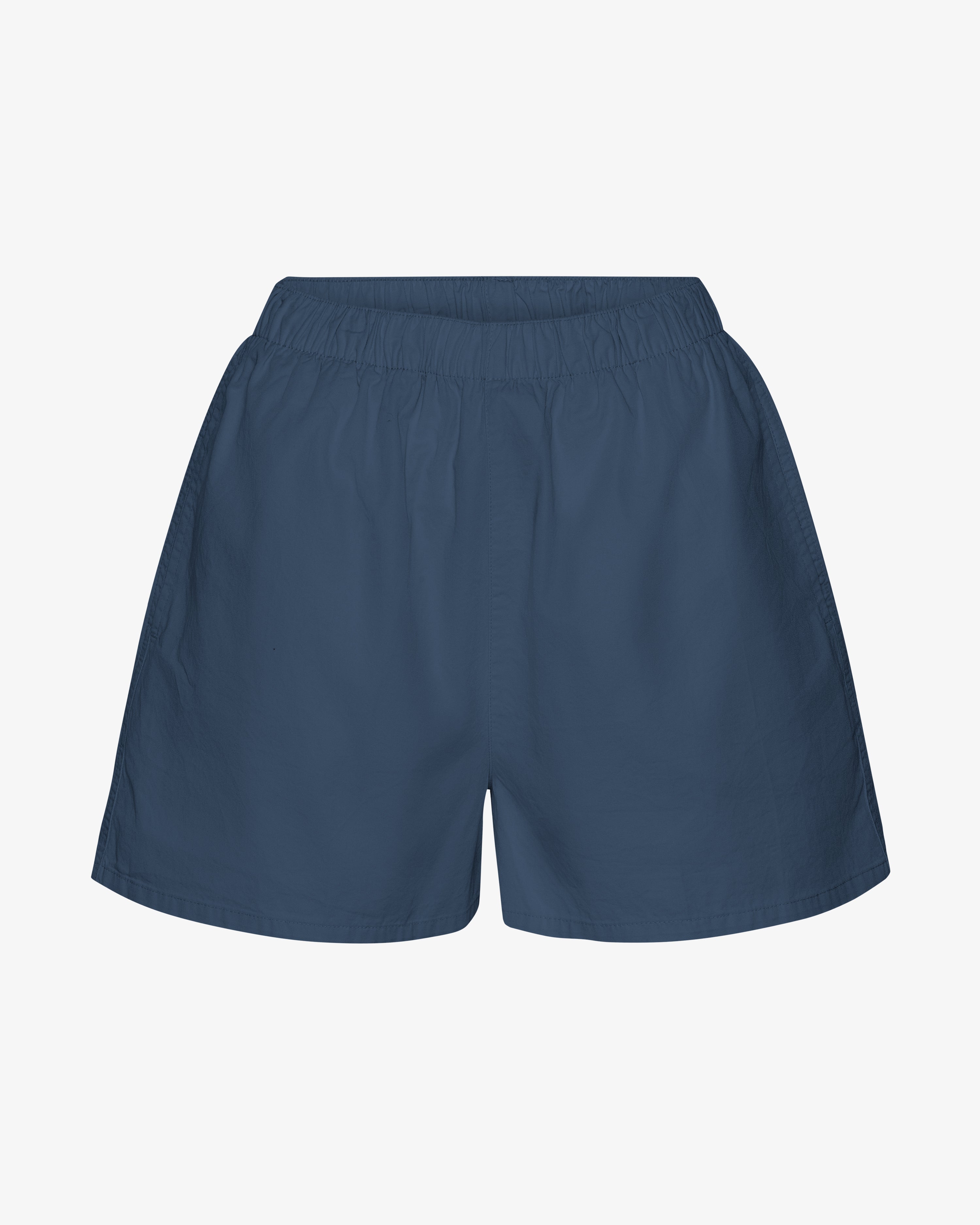 Women Organic Twill Shorts - Petrol Blue