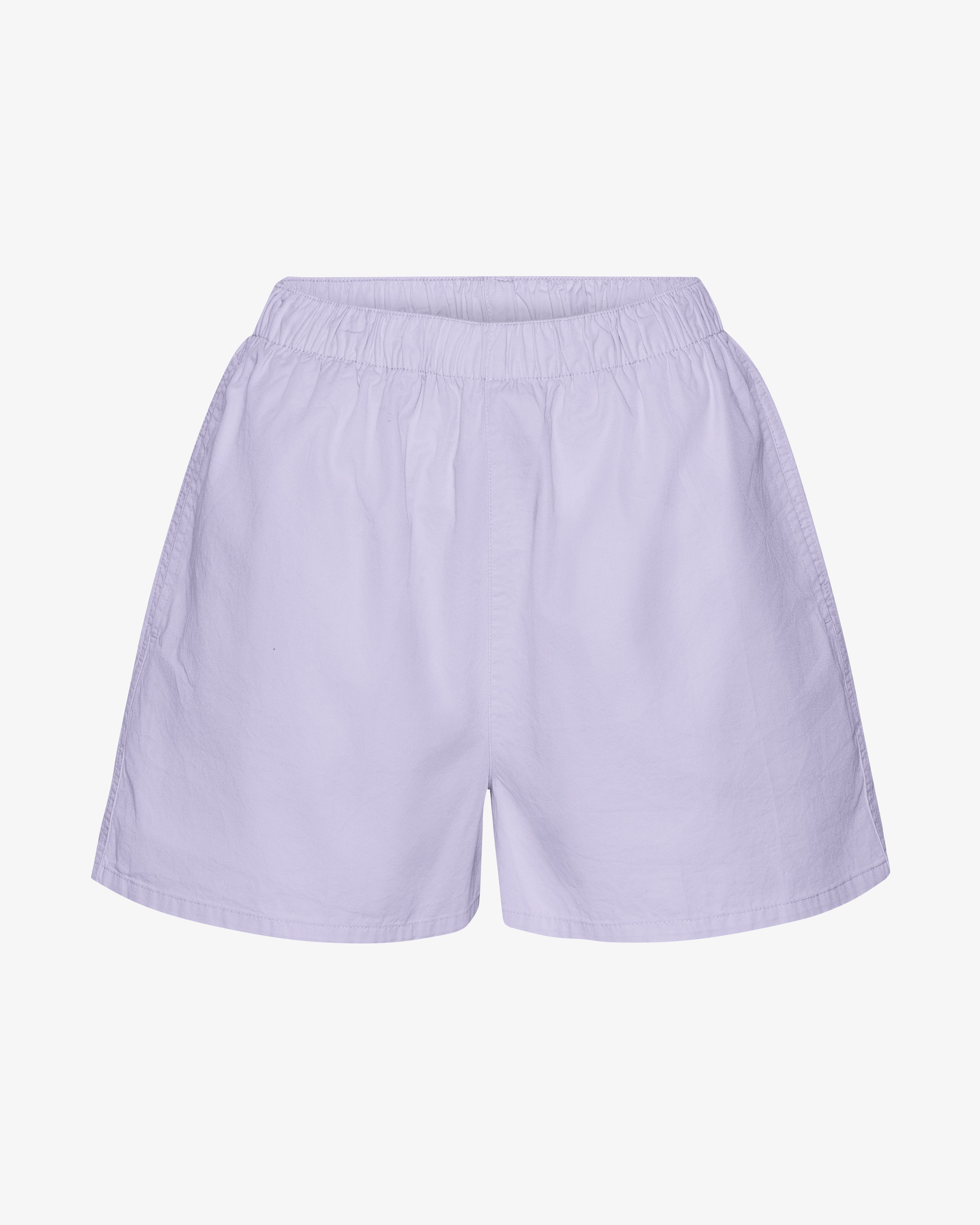 Women Organic Twill Shorts - Soft Lavender