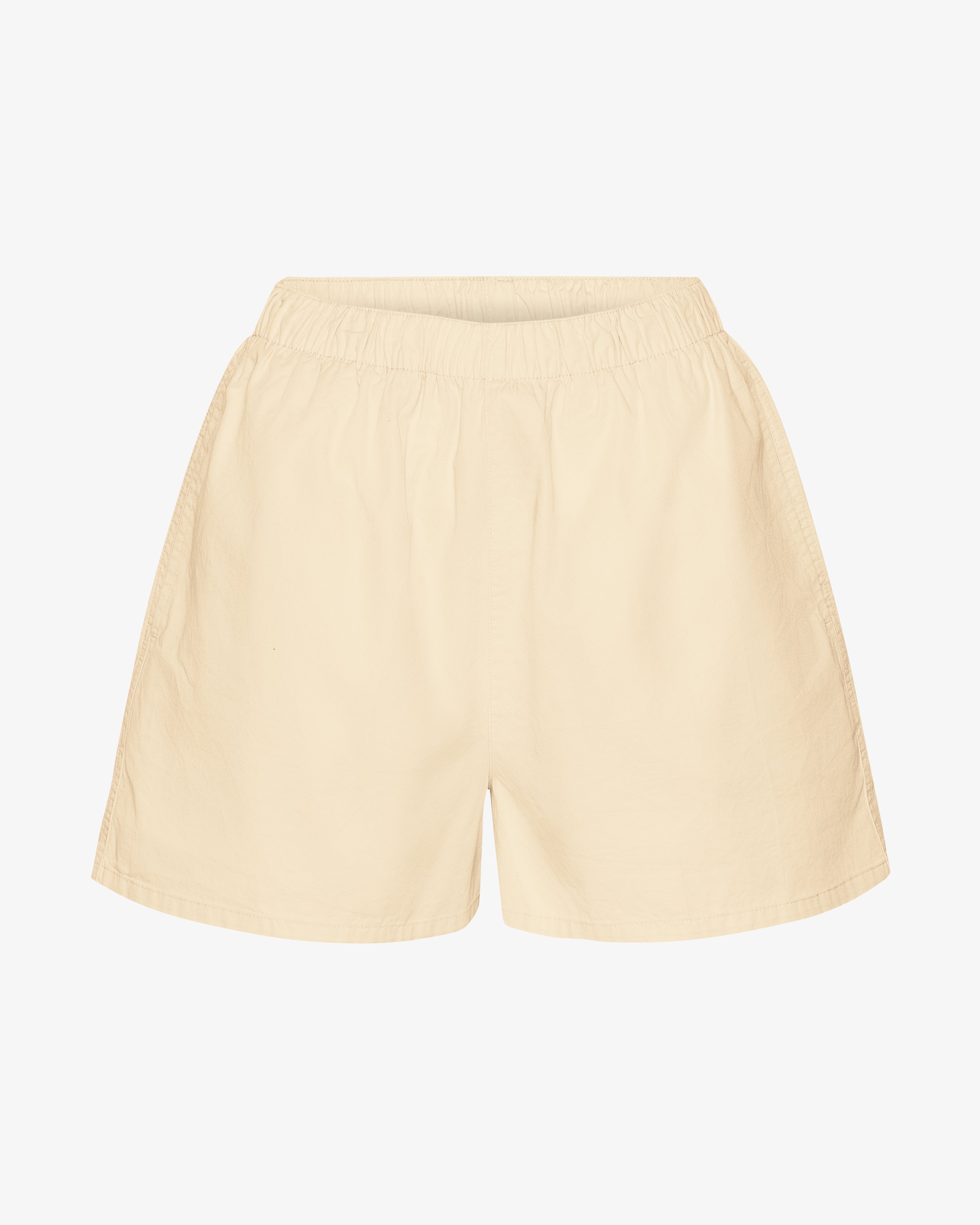 Women Organic Twill Shorts - Soft Yellow