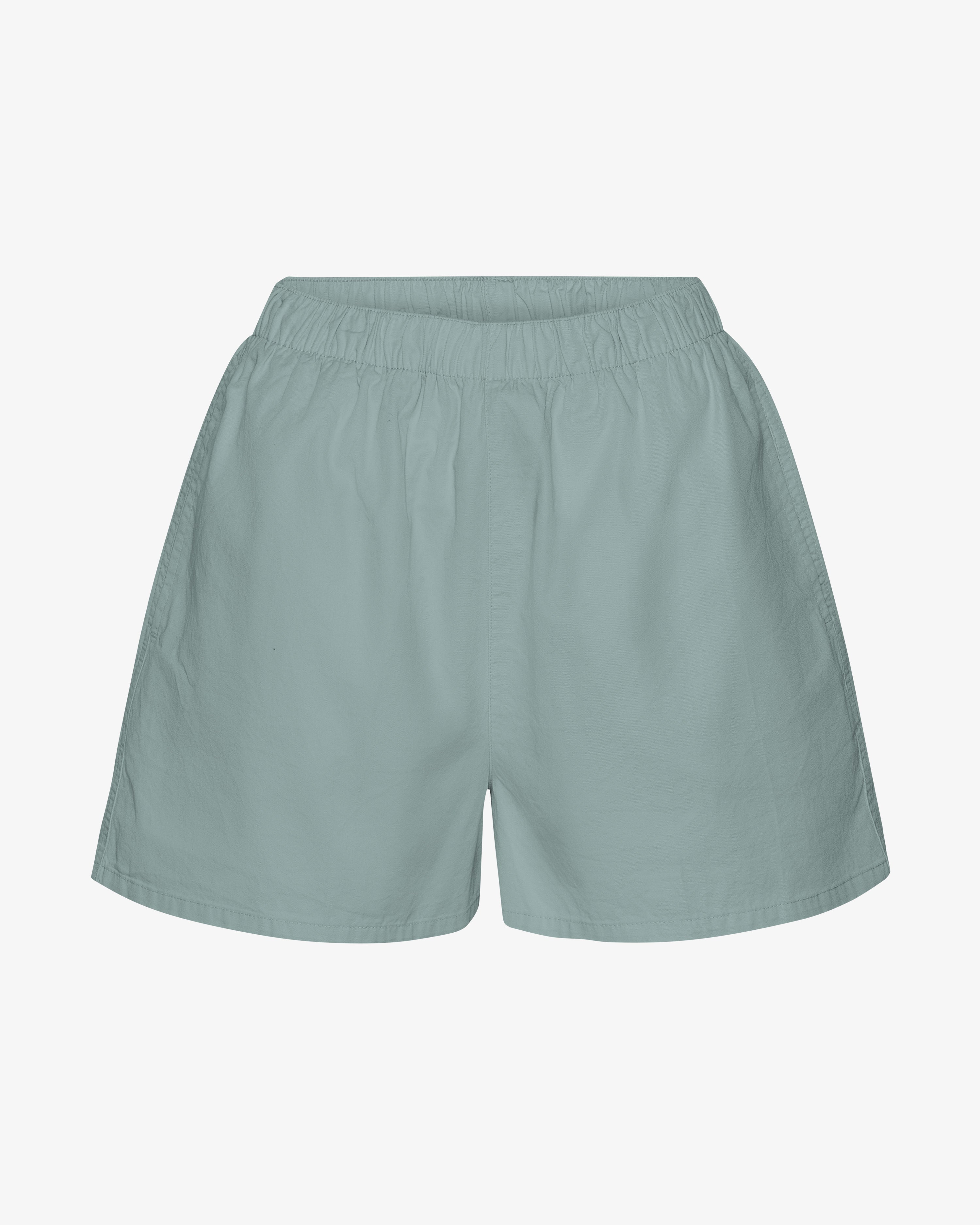 Women Organic Twill Shorts - Steel Blue