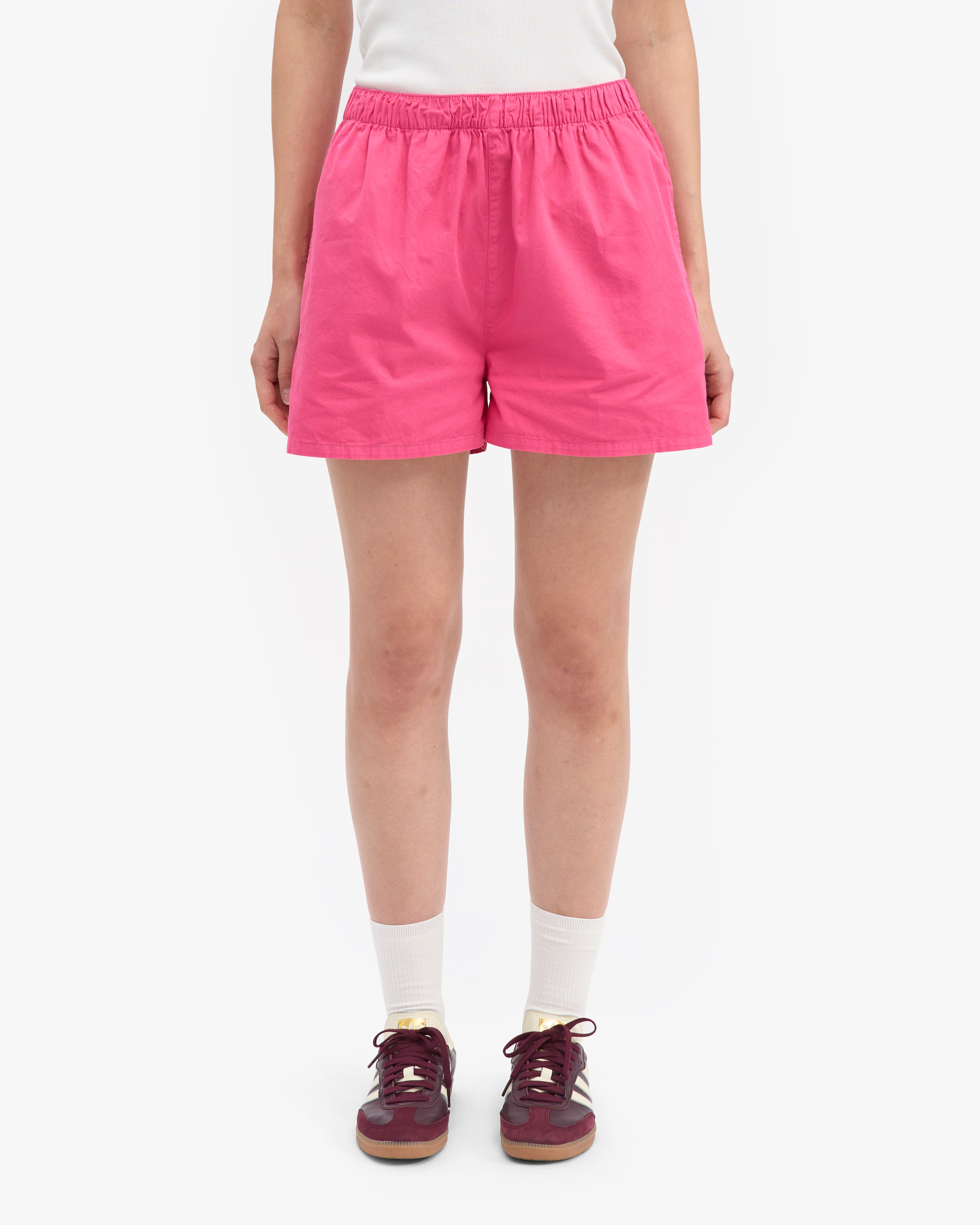 Women Organic Twill Shorts - Bubblegum Pink