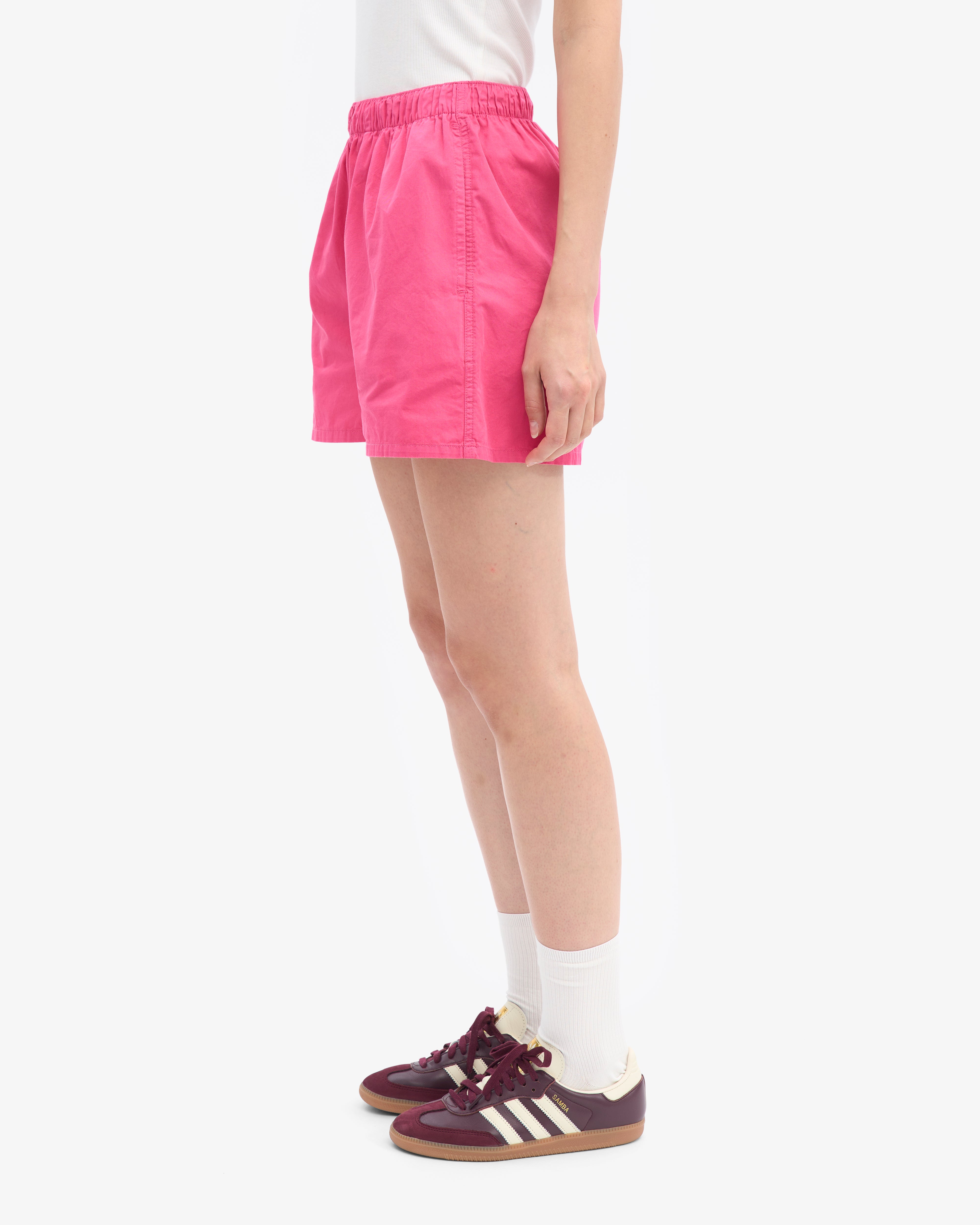 Women Organic Twill Shorts - Bubblegum Pink
