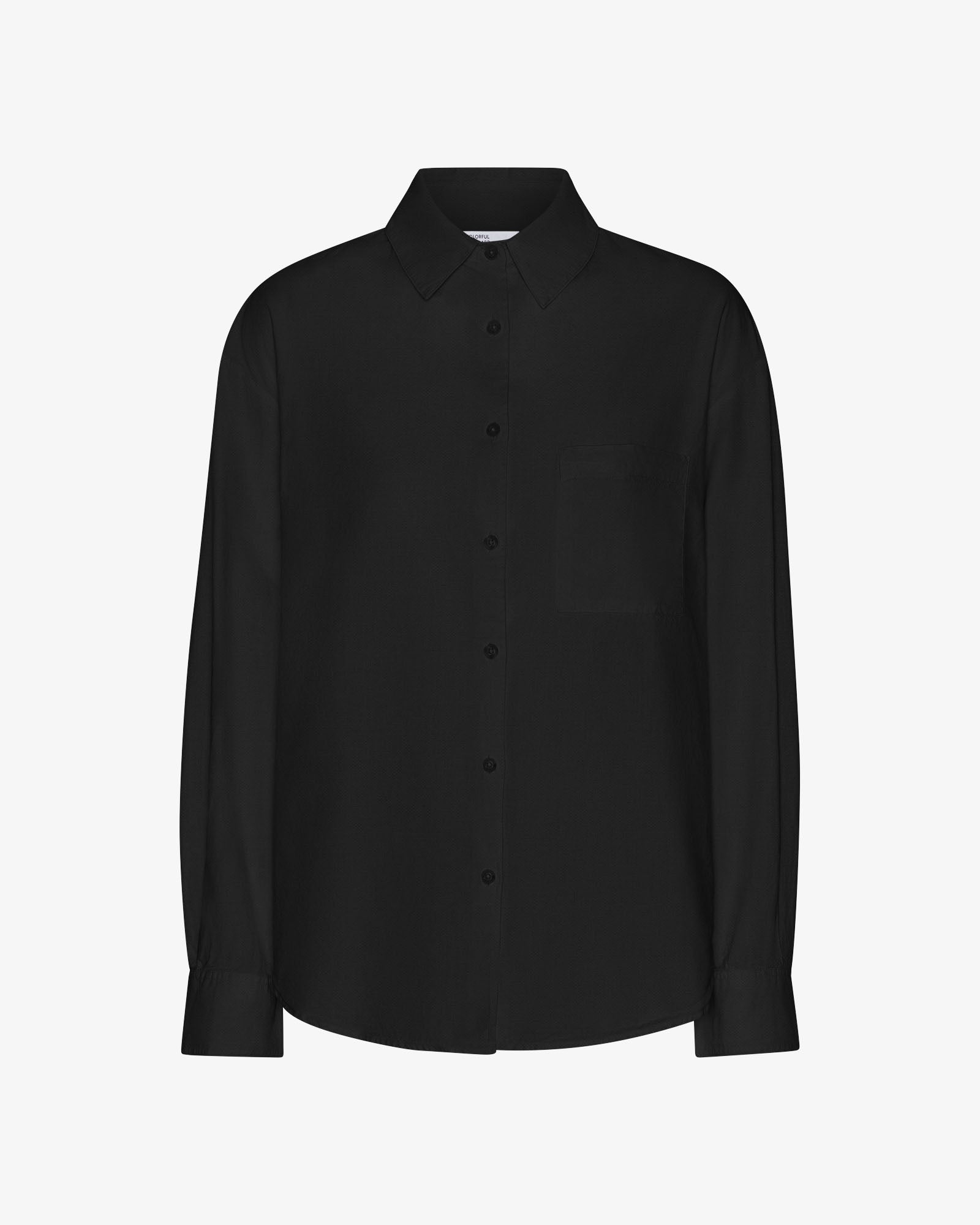 Organic Oversized Shirt - Deep Black