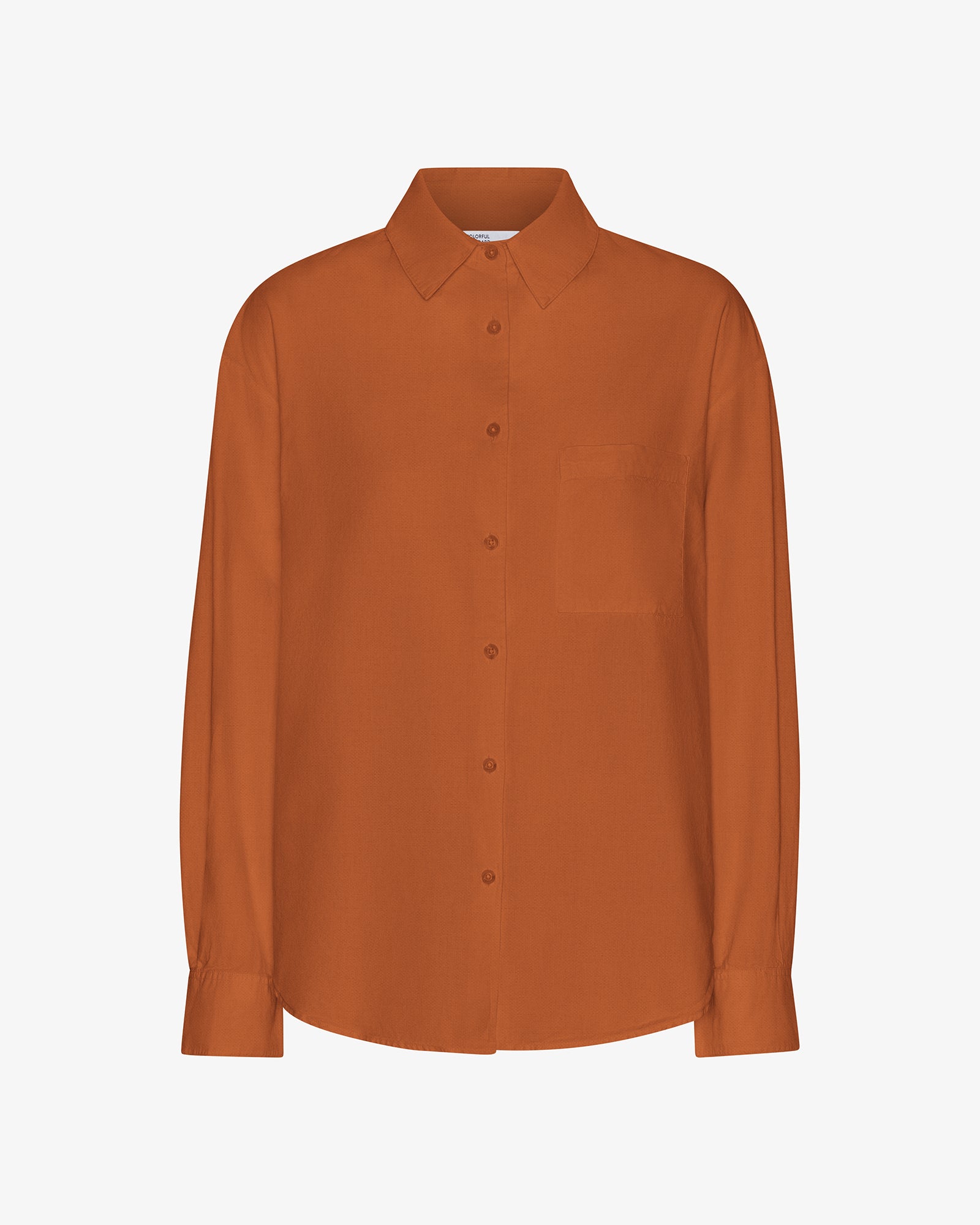 Organic Oversized Shirt - Ginger Brown