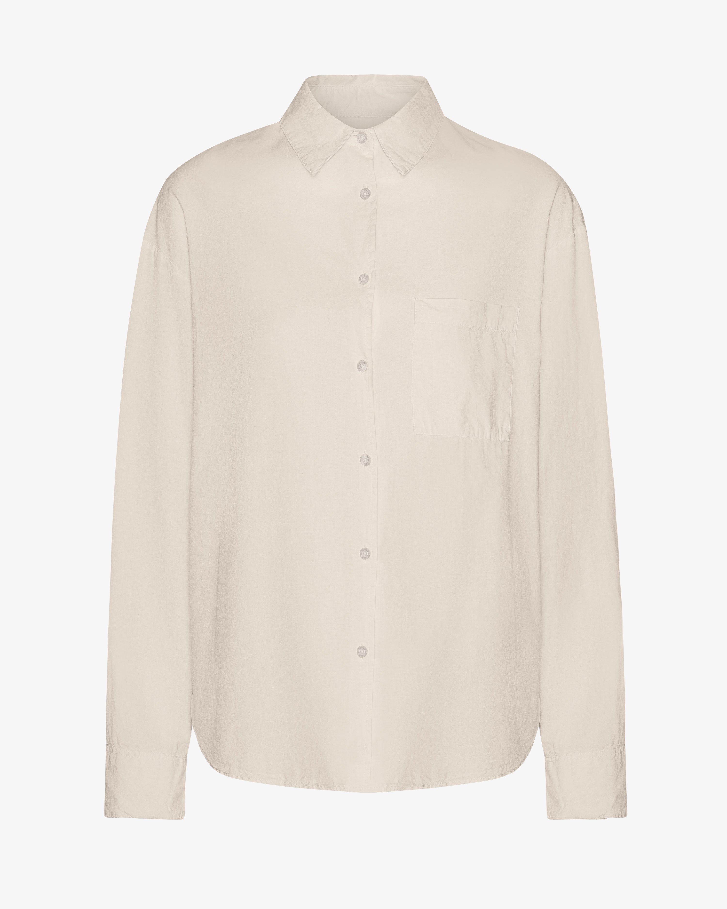 Organic Oversized Shirt - Ivory White