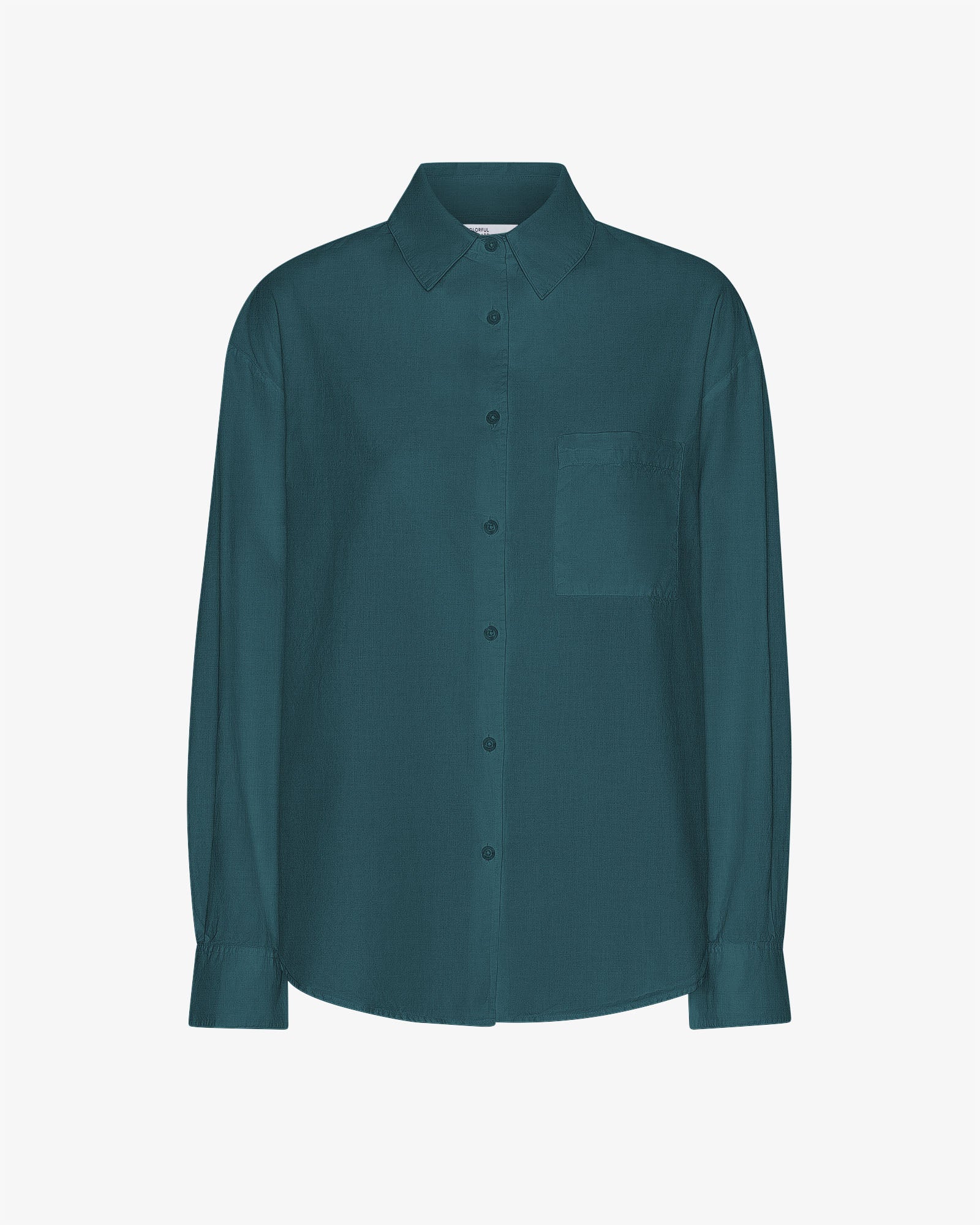 Organic Oversized Shirt - Ocean Green