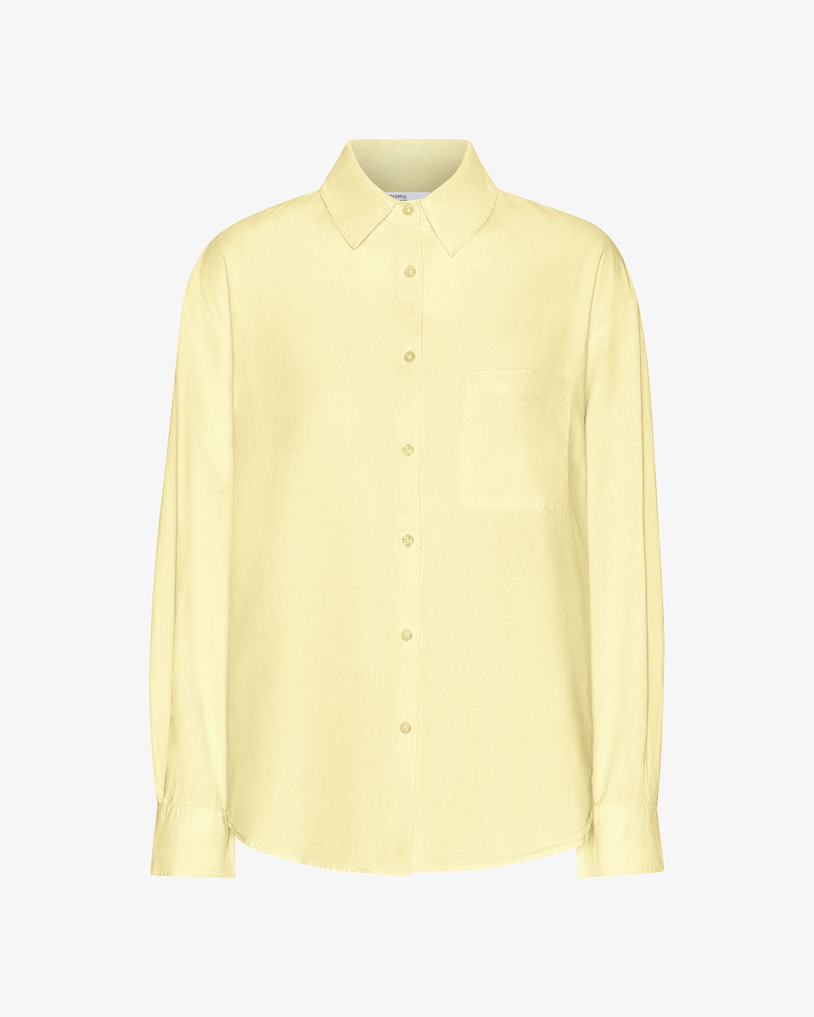 Organic Oversized Shirt - Soft Yellow