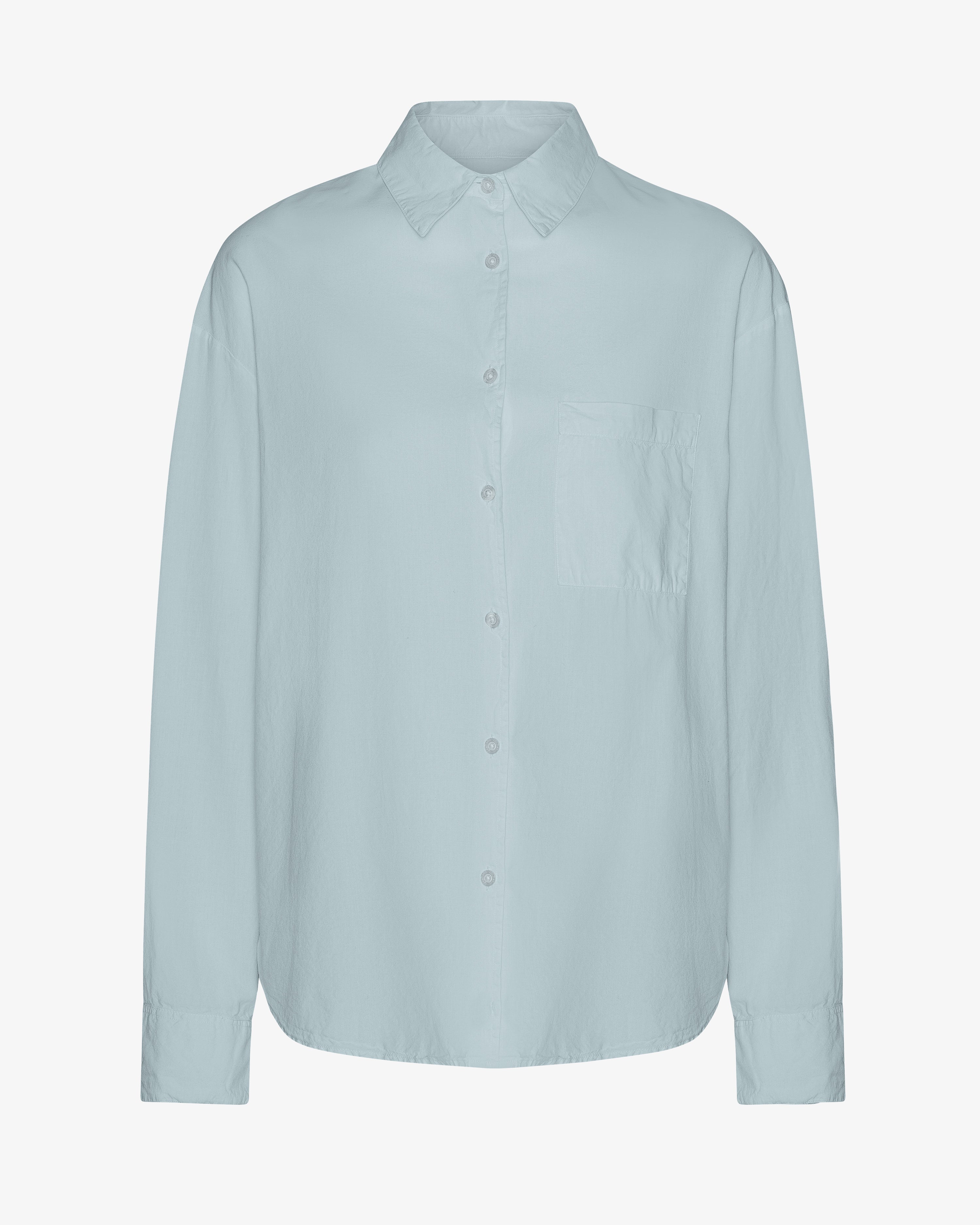 Organic Oversized Shirt - Steel Blue