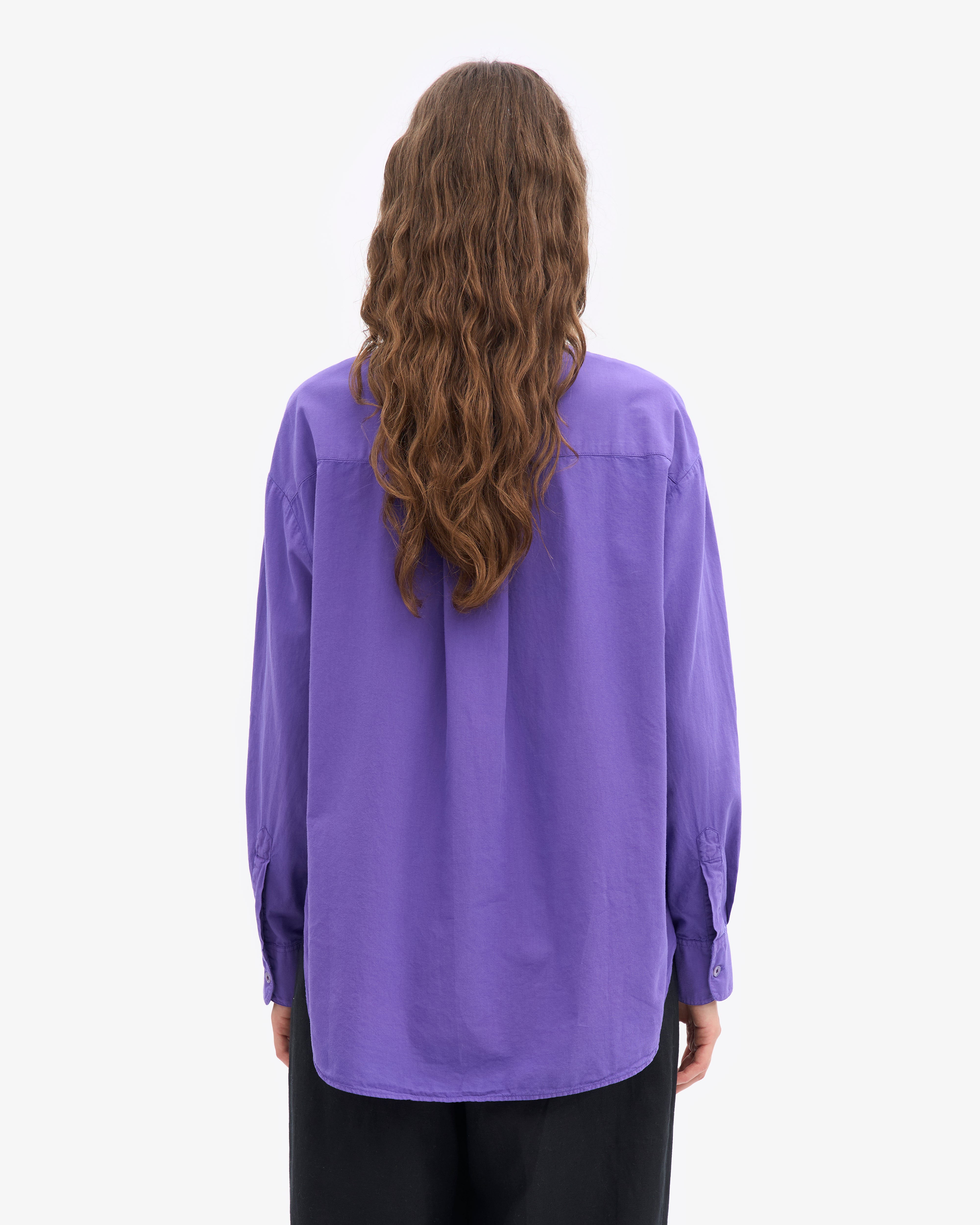 Organic Oversized Shirt - Ultra Violet