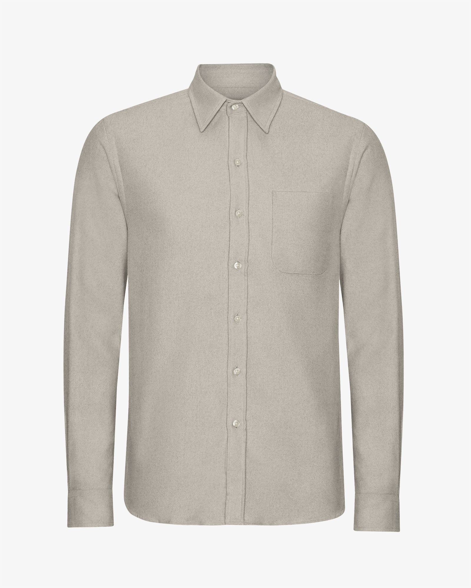 Organic Flannel Shirt - Cloudy Grey