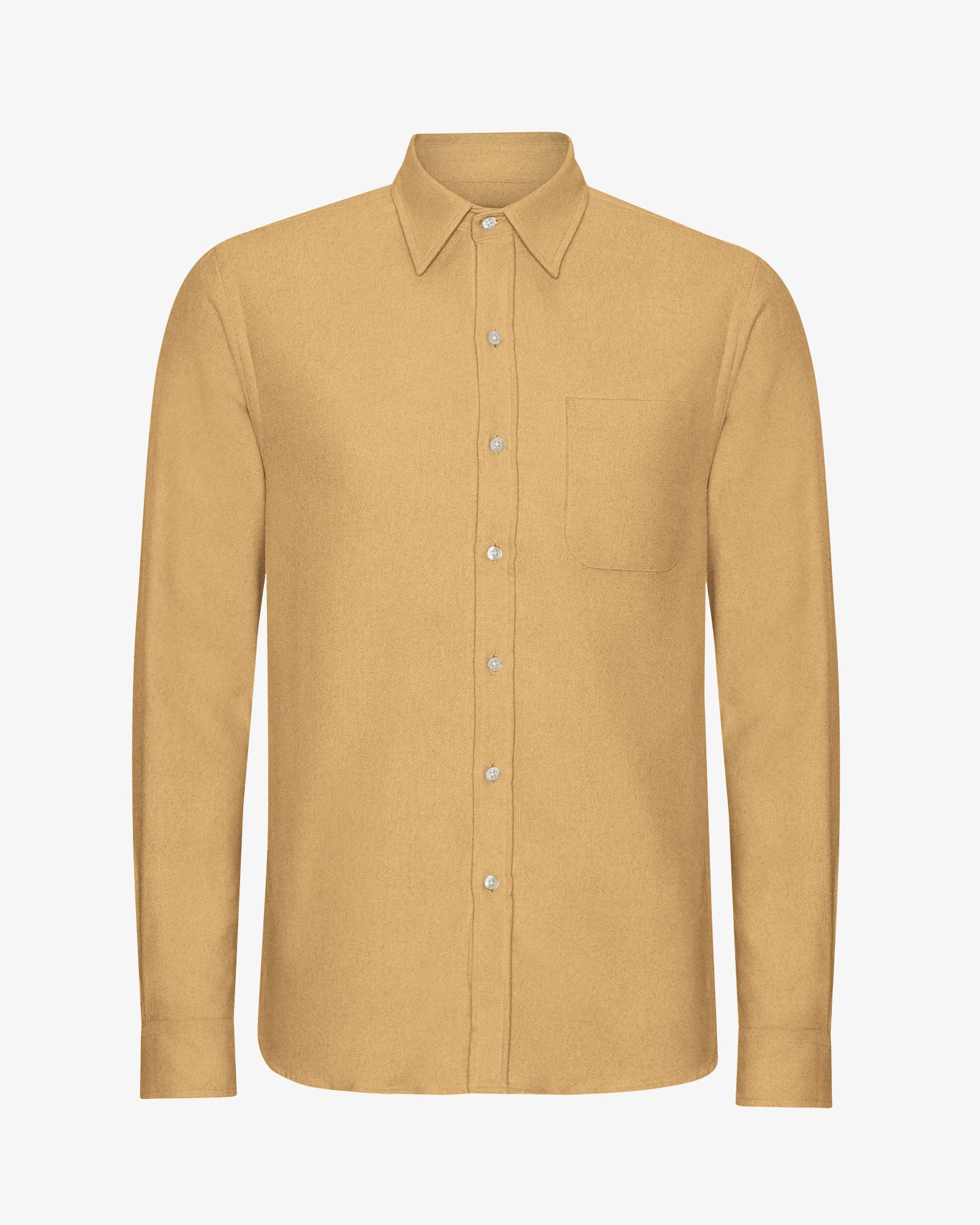 Organic Flannel Shirt - Desert Khaki