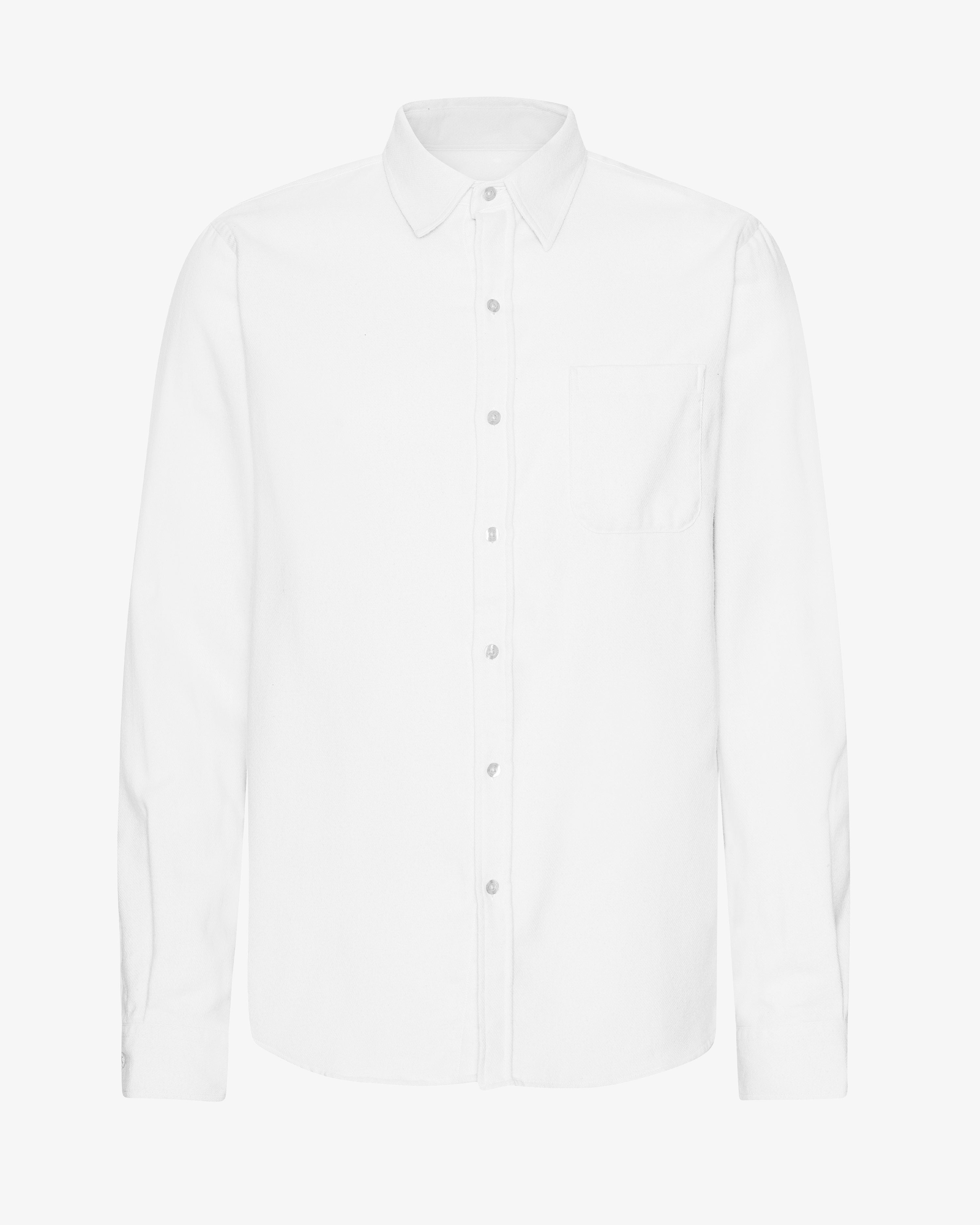 Organic Flannel Shirt - Optical White