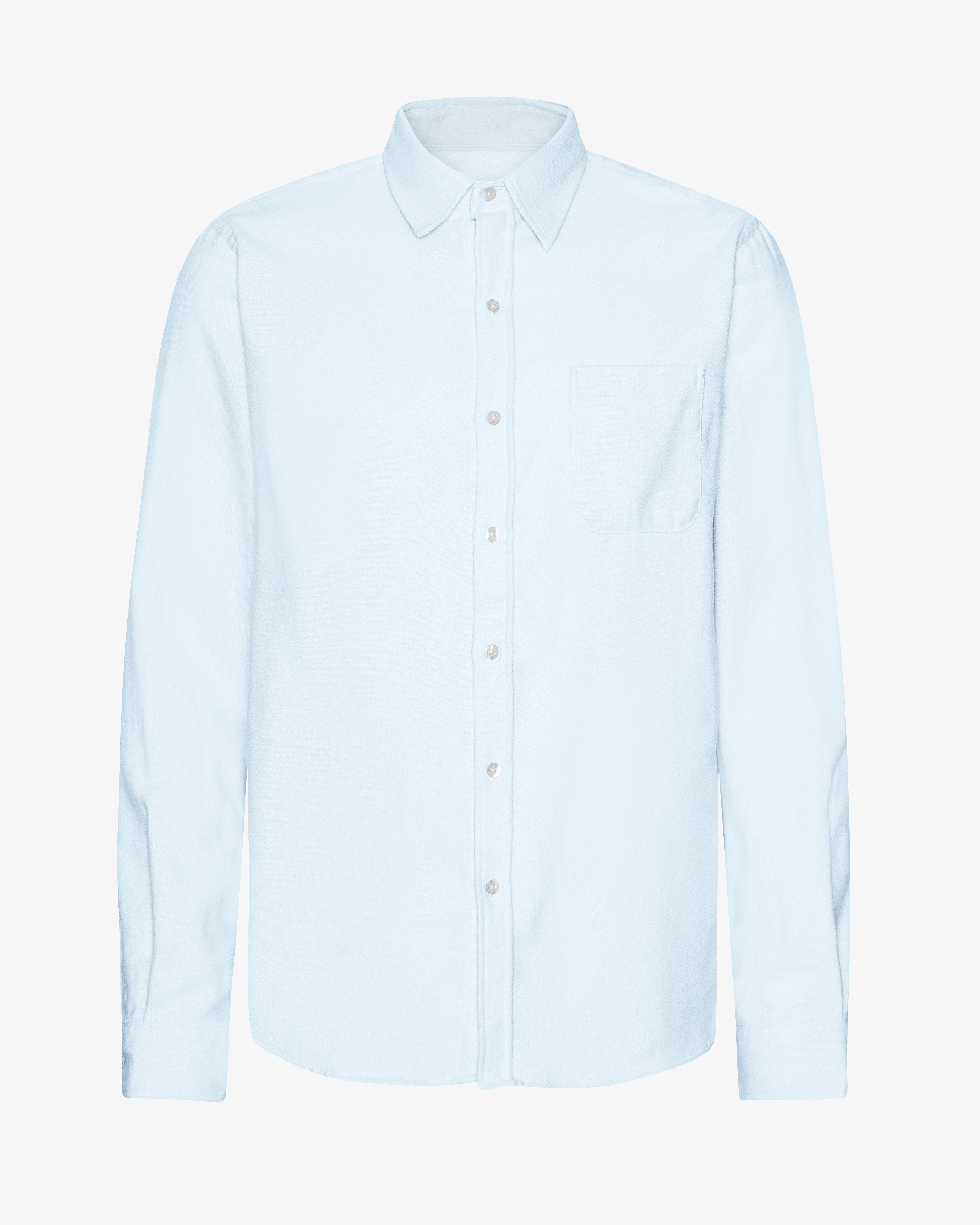 Organic Flannel Shirt - Polar Blue