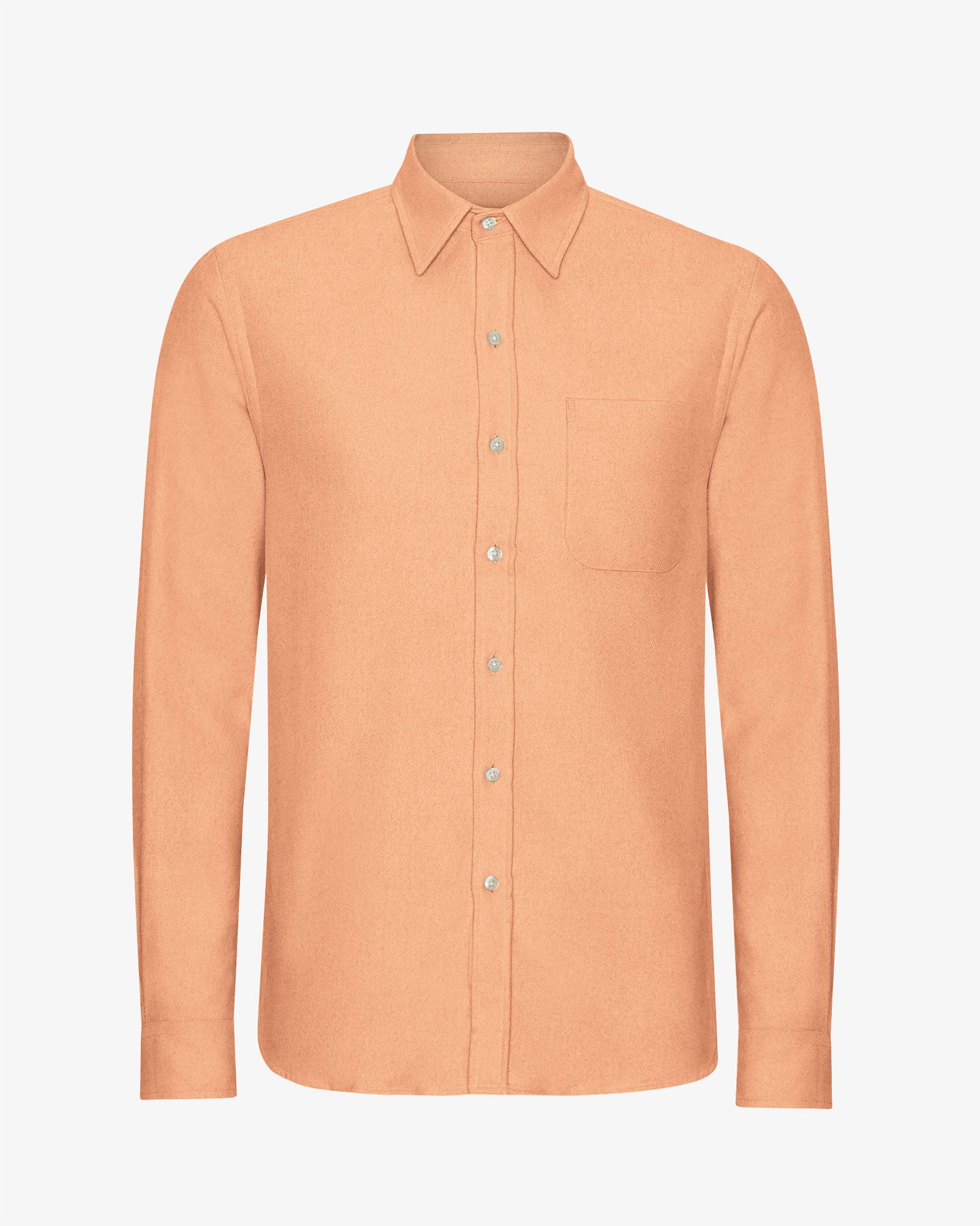 Organic Flannel Shirt - Sandstone Orange
