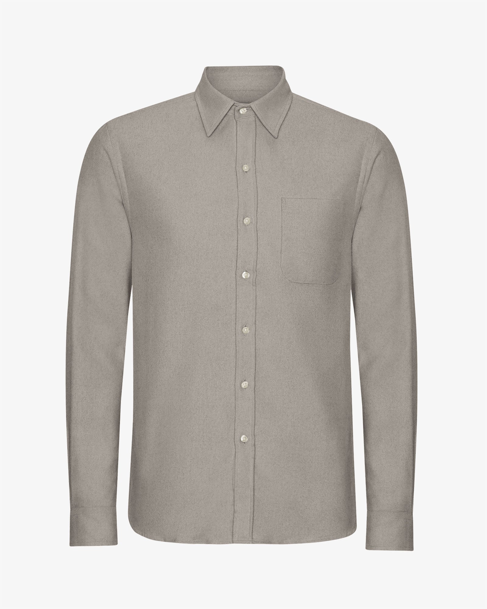 Organic Flannel Shirt - Storm Grey
