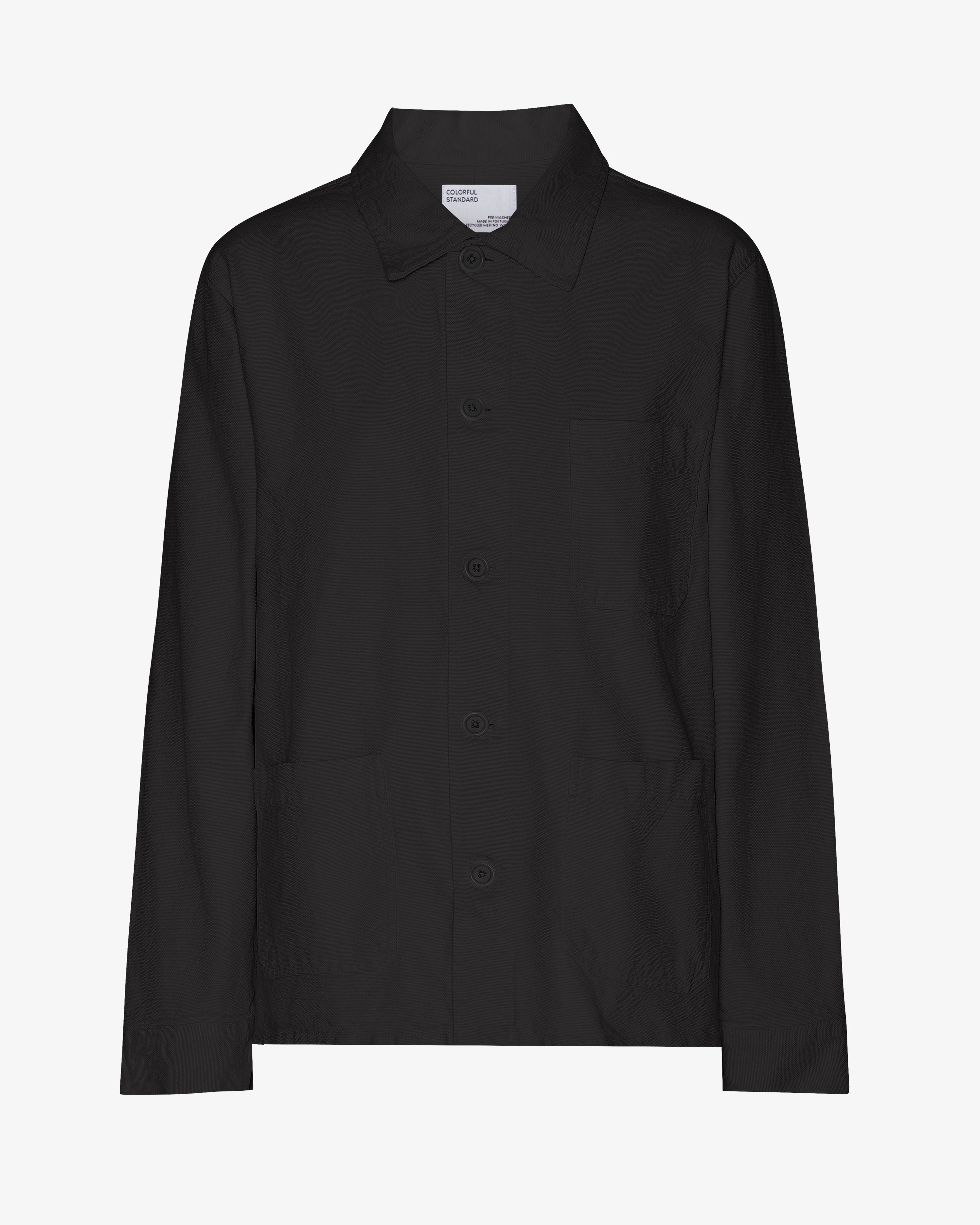 Organic Workwear Jacket - Deep Black