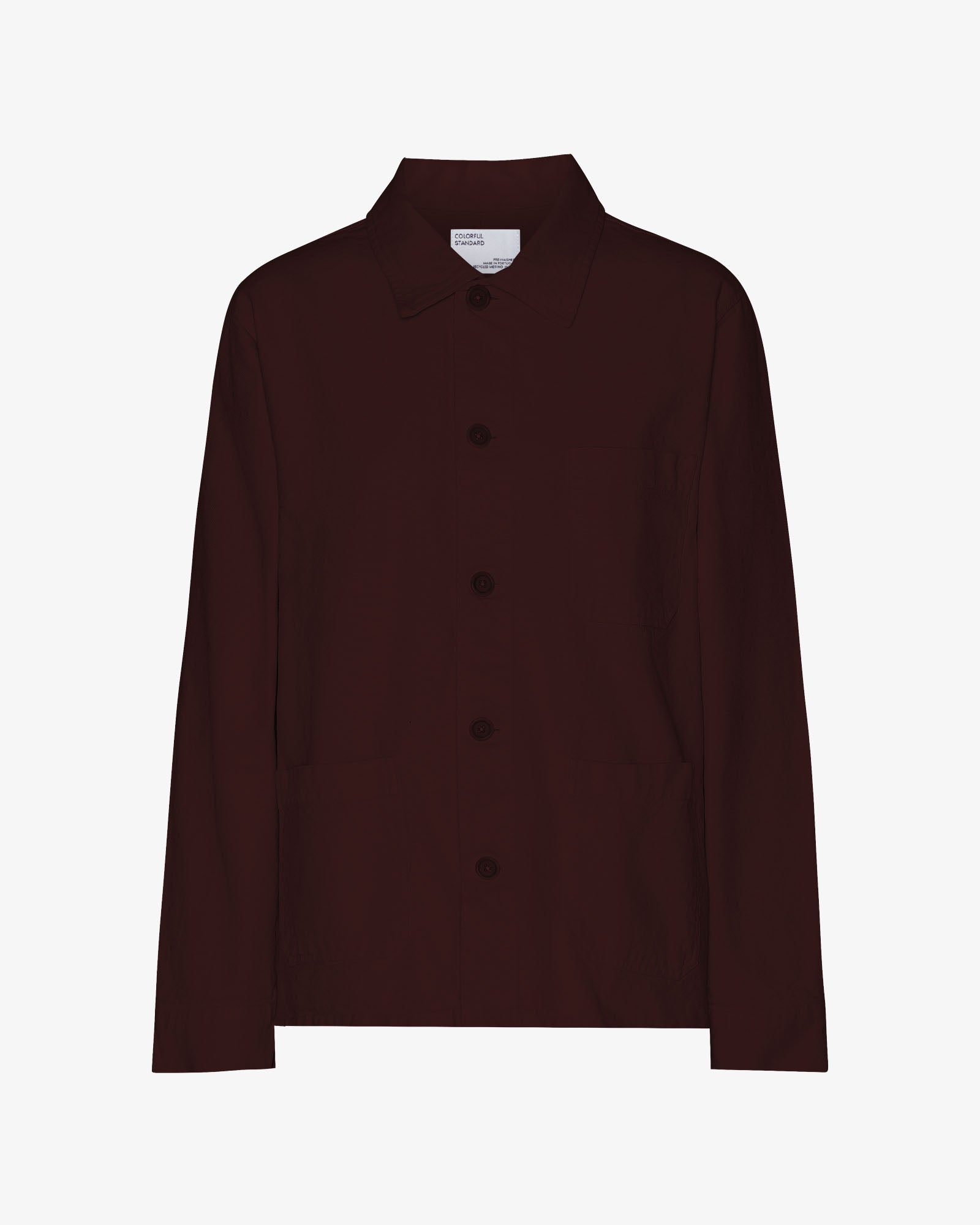 Organic Workwear Jacket - Oxblood Red