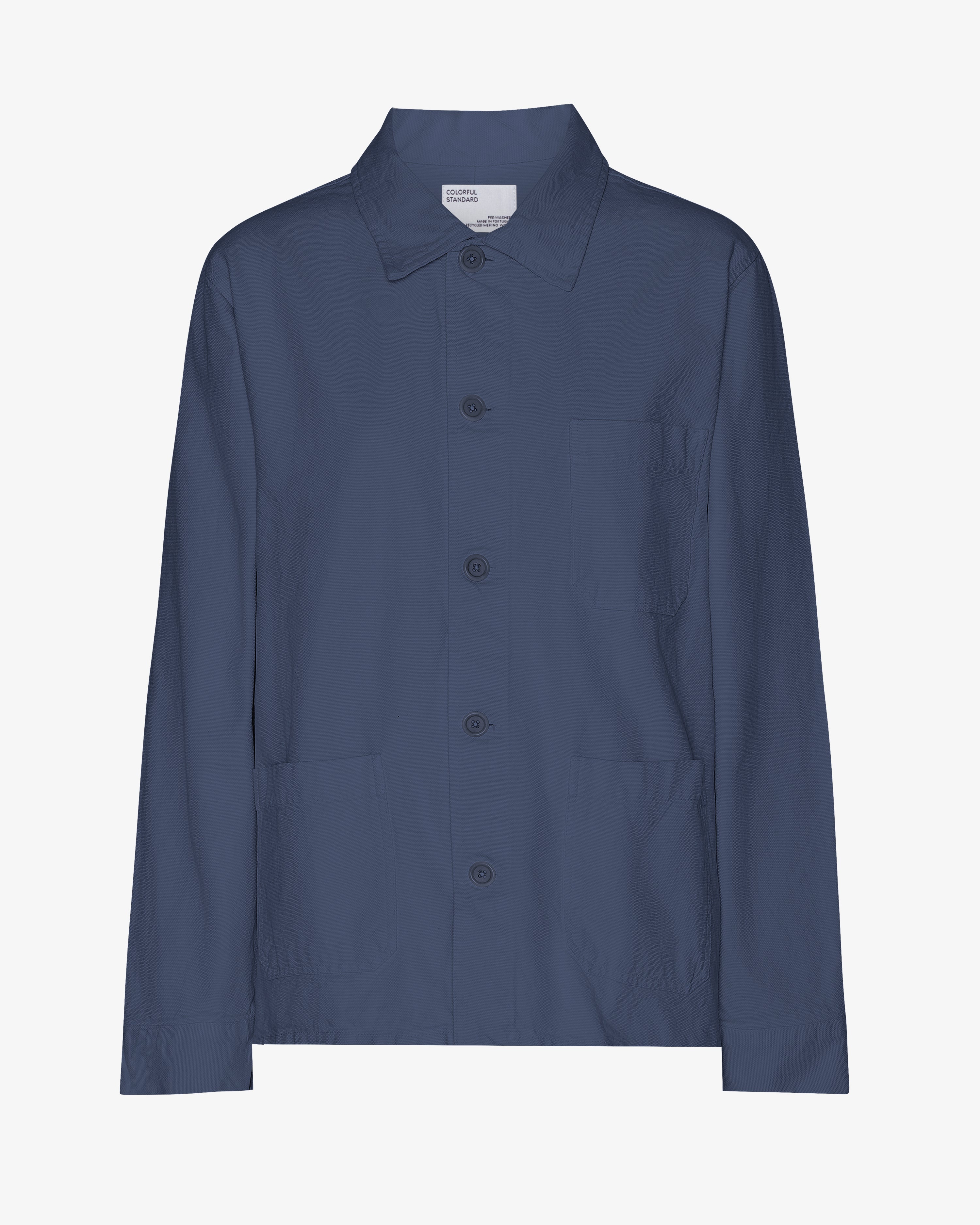 Organic Workwear Jacket - Petrol Blue