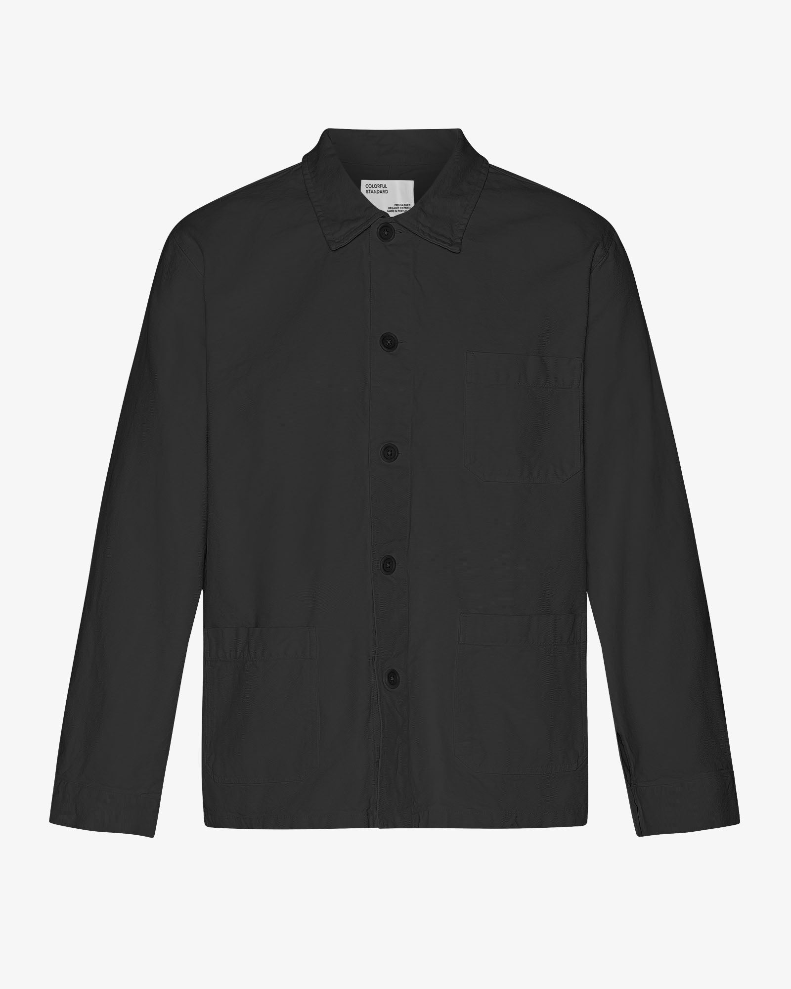 Organic Workwear Jacket - Deep Black