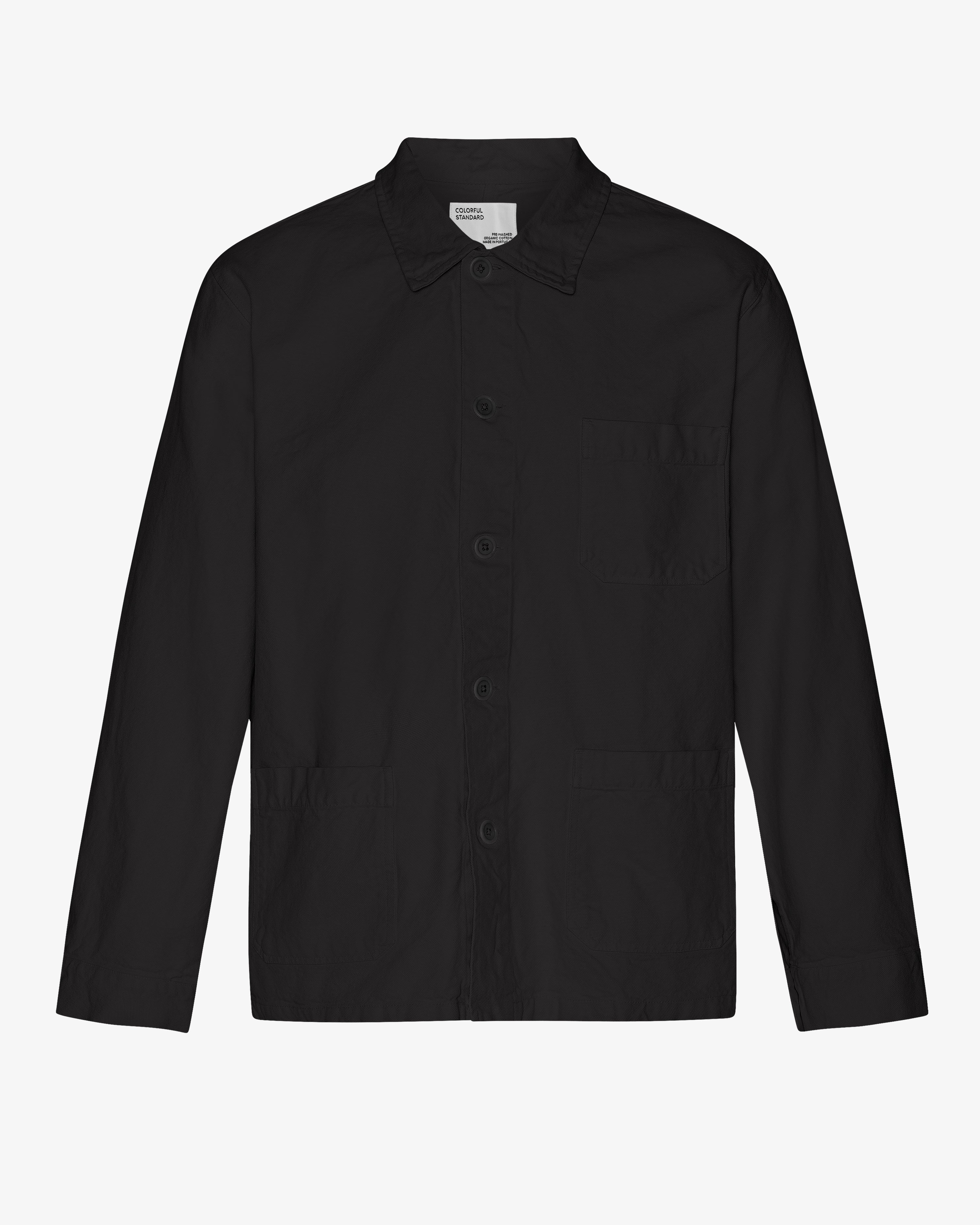 Organic Workwear Jacket - Deep Black