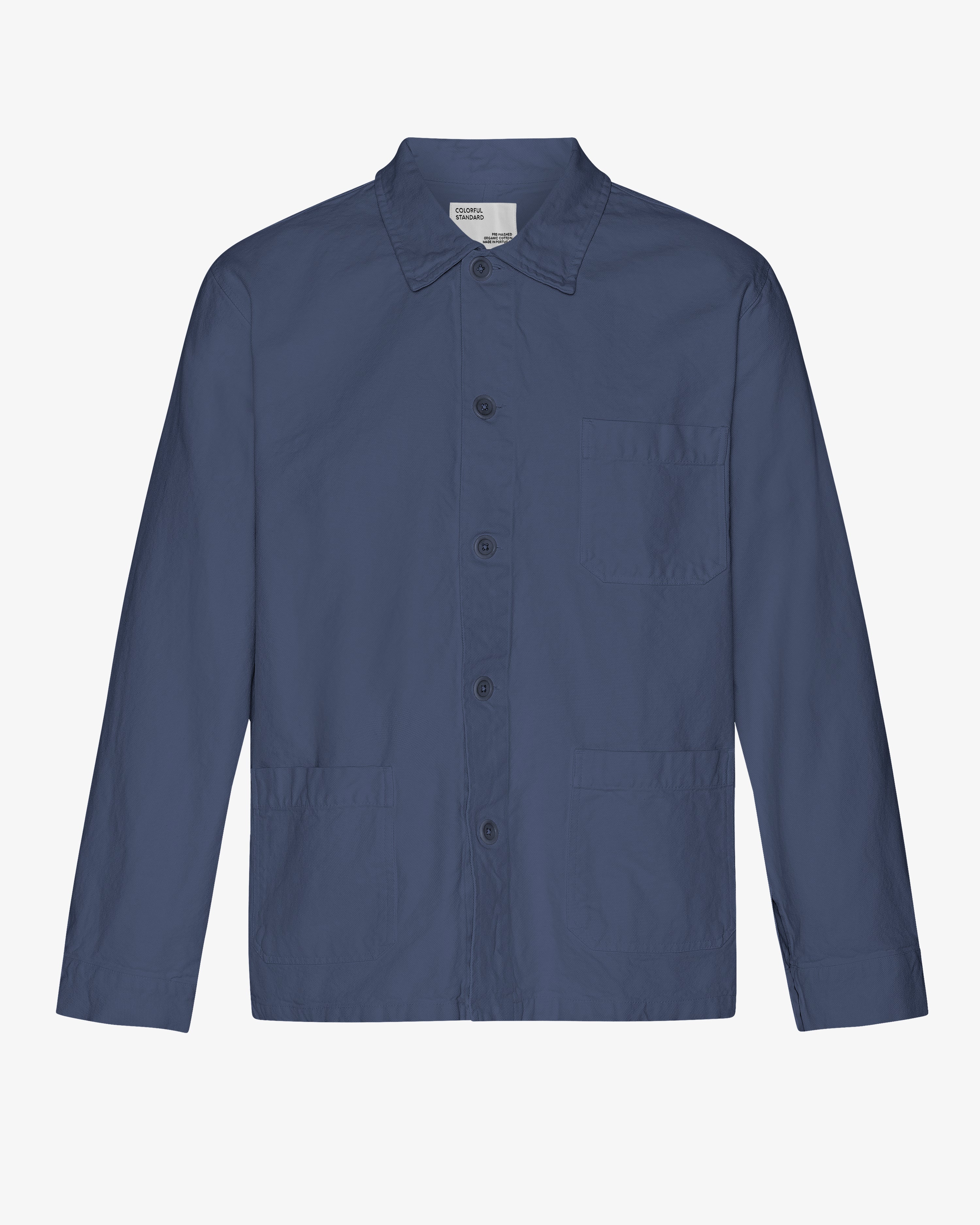 Organic Workwear Jacket - Petrol Blue